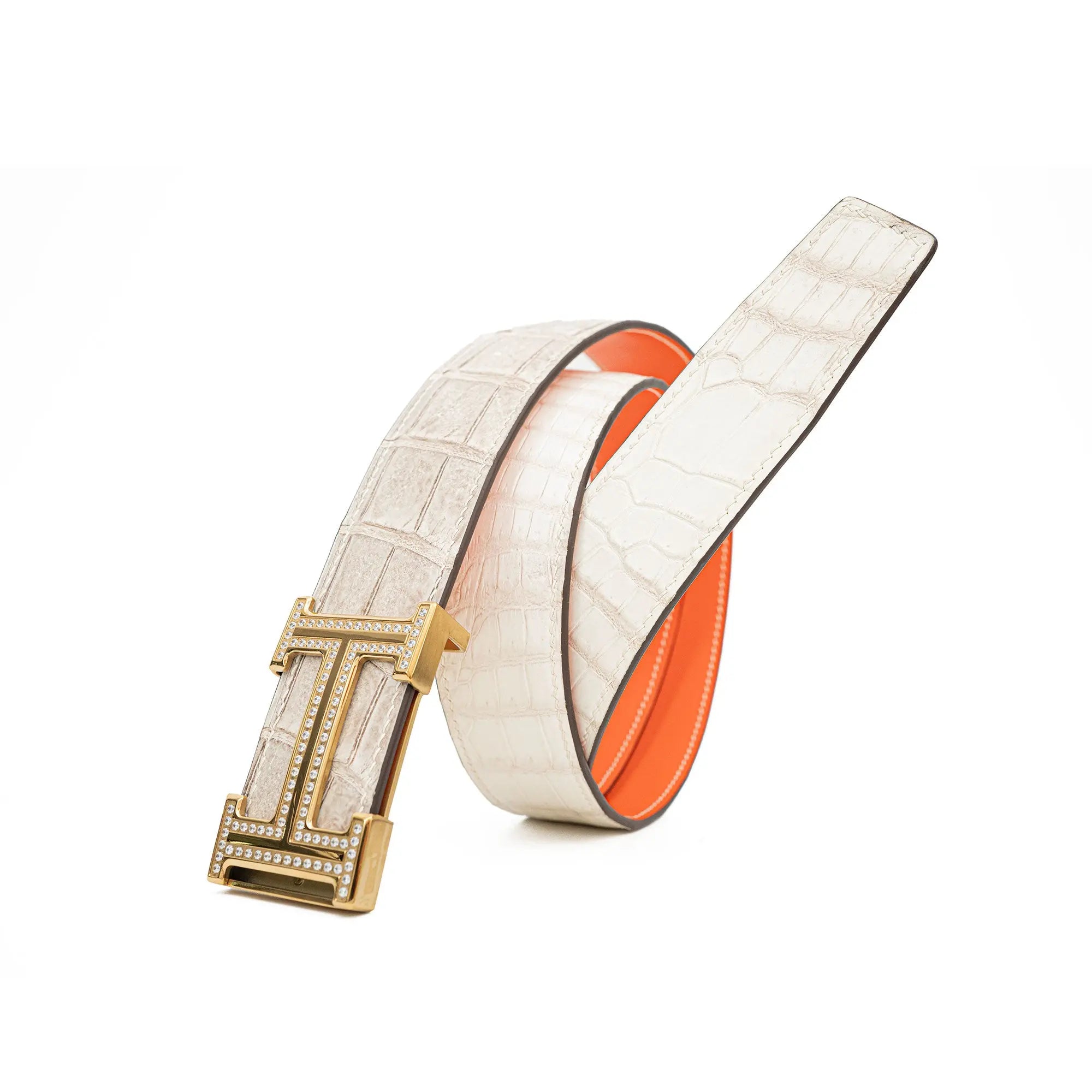 Handcrafted Alligator Leather Belts DVG73 Divinch