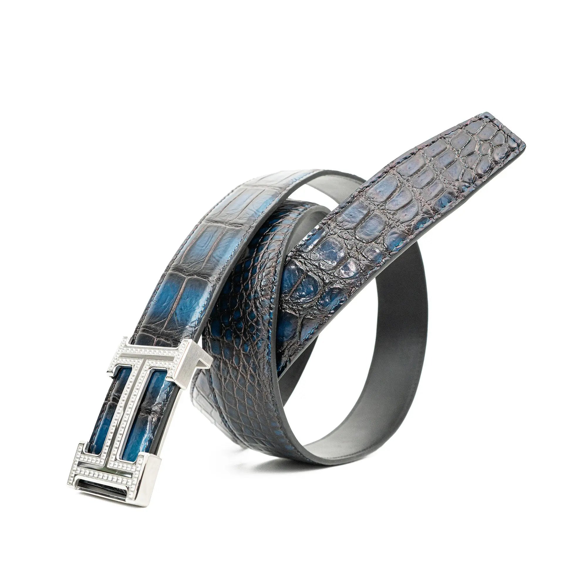Handcrafted Alligator Leather Belts DVG86 Divinch