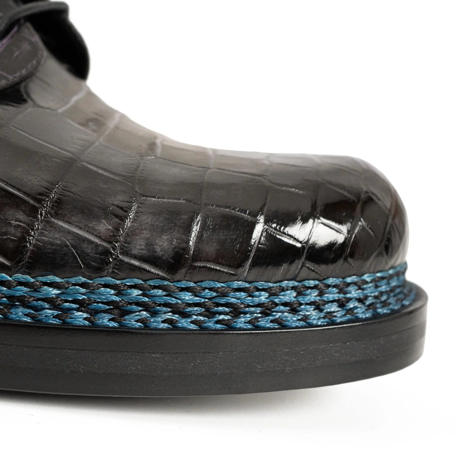 Handcrafted Nile Crocodile Derby Shoes ??¨¬C Norwegian Stitch DIVINCH