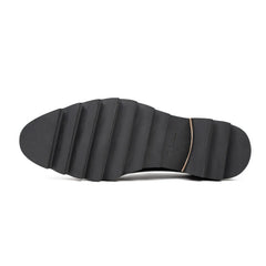 Handcrafted calfskin Oxford shoes Black DIVINCH