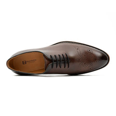 Handcrafted calfskin Oxford shoes Coffee DIVINCH