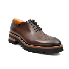 Handcrafted calfskin Oxford shoes Coffee DIVINCH