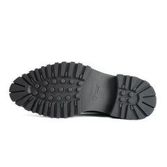 Handmade Chunky - sole Brogue Shoes Black Divinch