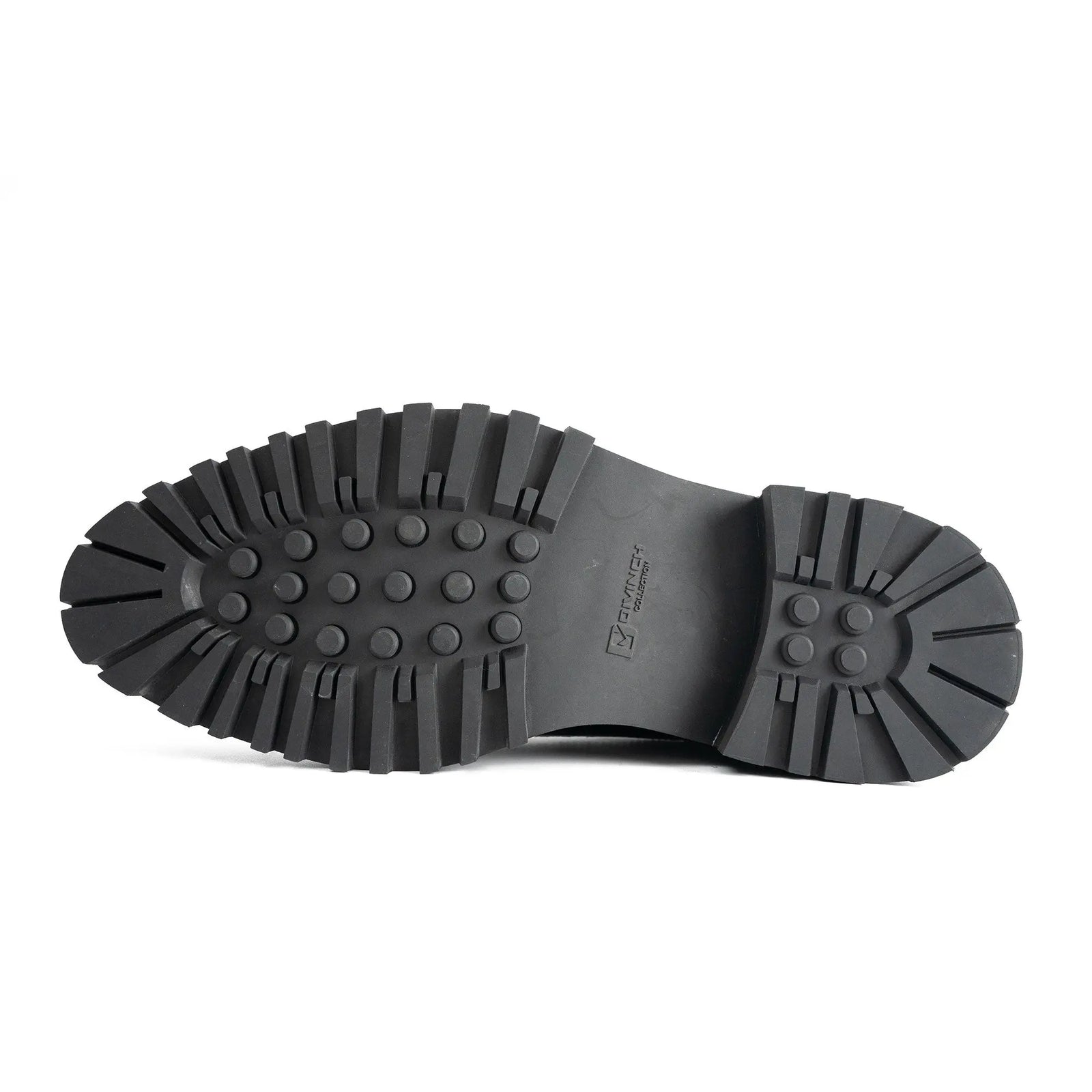 Handmade Chunky - sole Brogue Shoes Black Divinch