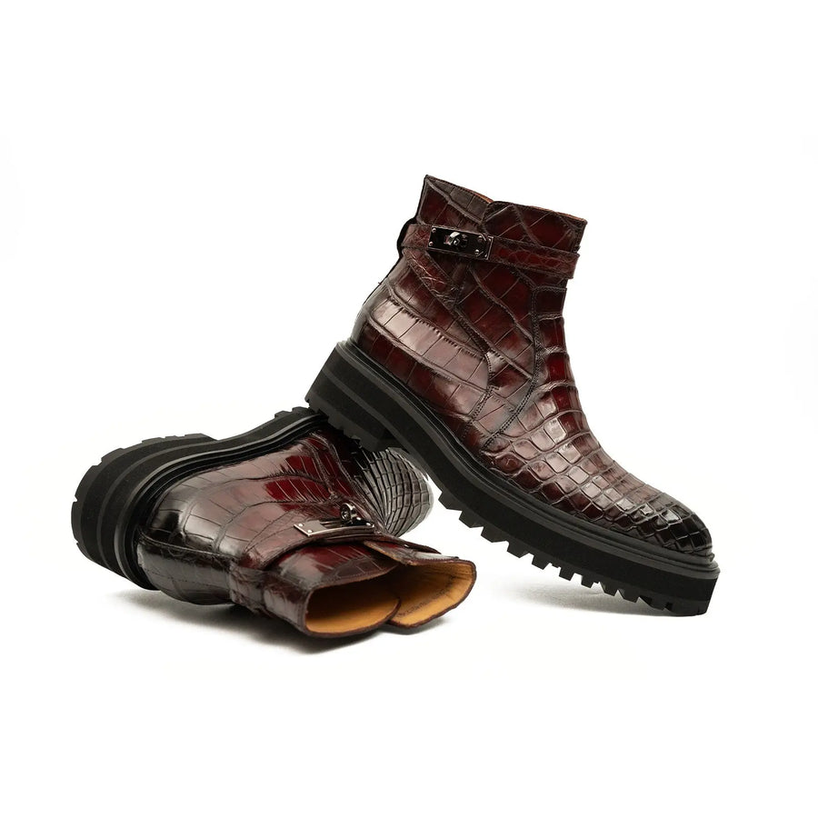 Croc-Schnallenriemen Chelsea-Stiefel