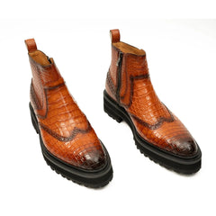 Handmade Nile Crocodile Chelsea Boots DIVINCH