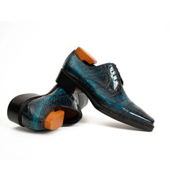 Handmade Nile Crocodile Derby ??¨¬C Norwegian Stitch & Silk Lining DIVINCH
