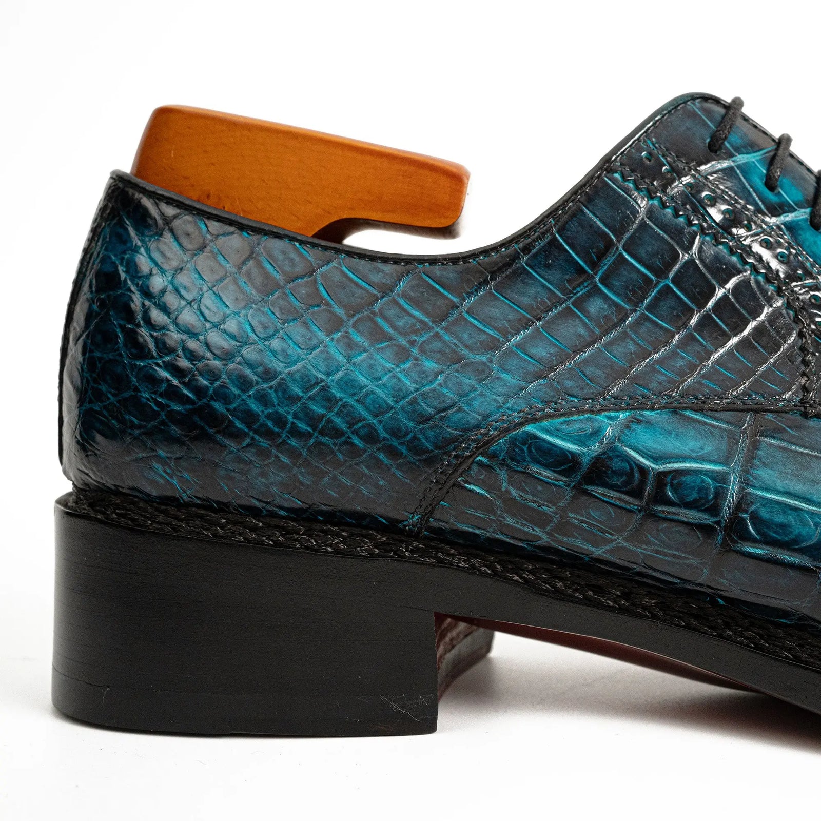 Handmade Nile Crocodile Derby ??¨¬C Norwegian Stitch & Silk Lining DIVINCH
