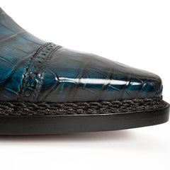 Handmade Nile Crocodile Derby ??¨¬C Norwegian Stitch & Silk Lining DIVINCH