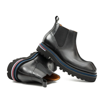 Handmade black calfskin Chelsea boots DIVINCH