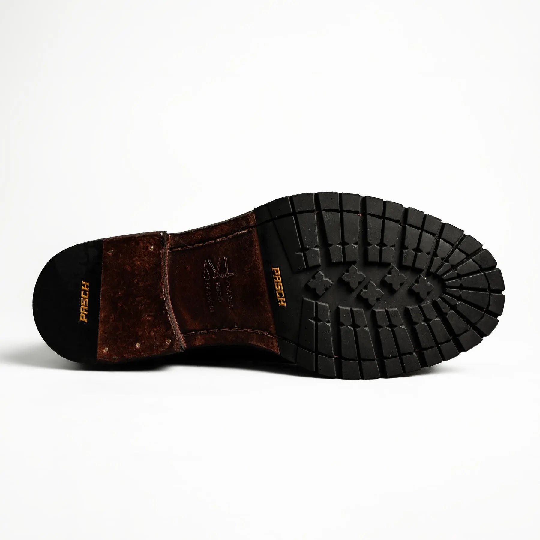 Dark Brown Brogue Combat Boot