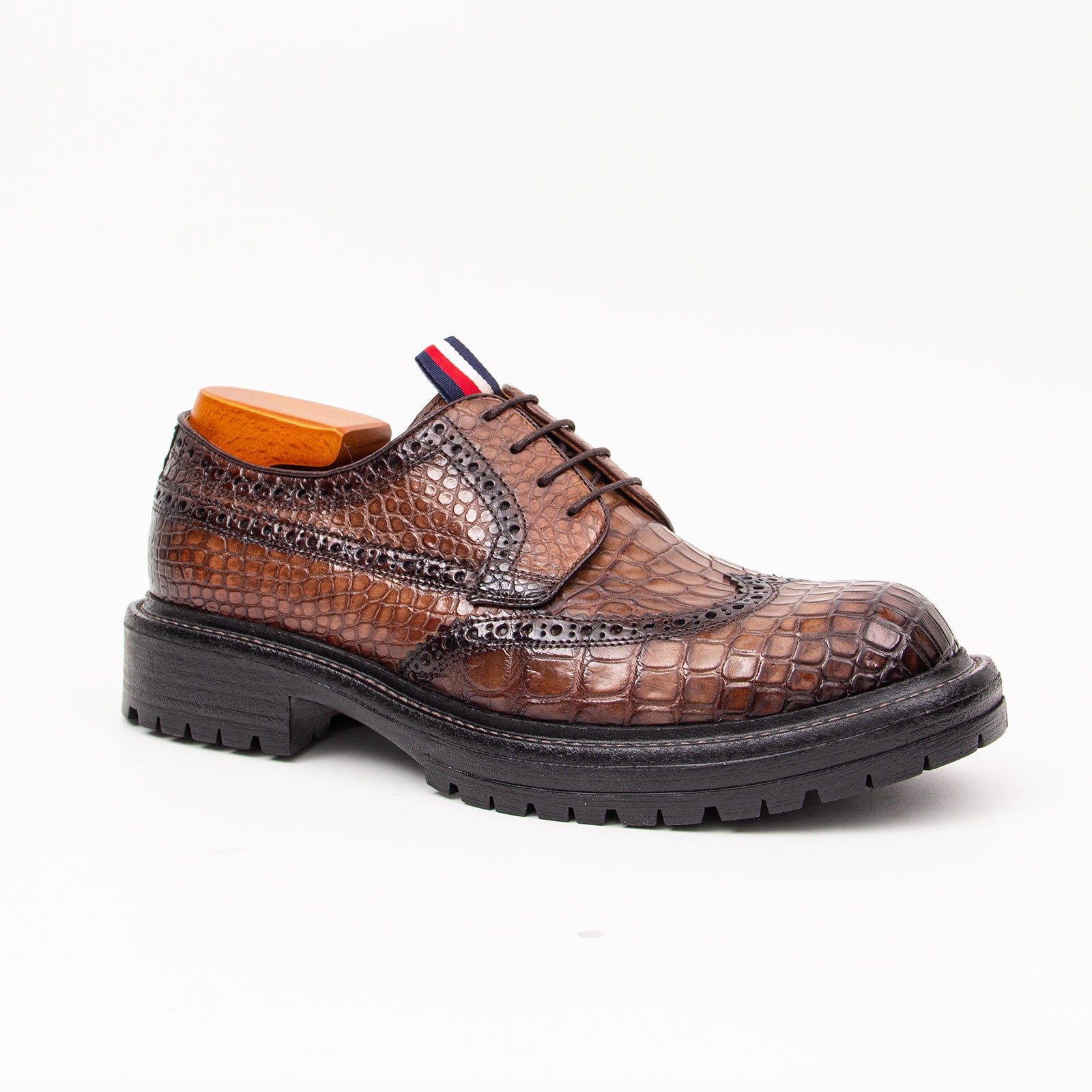 Oxford-Schuhe aus Alligatorleder