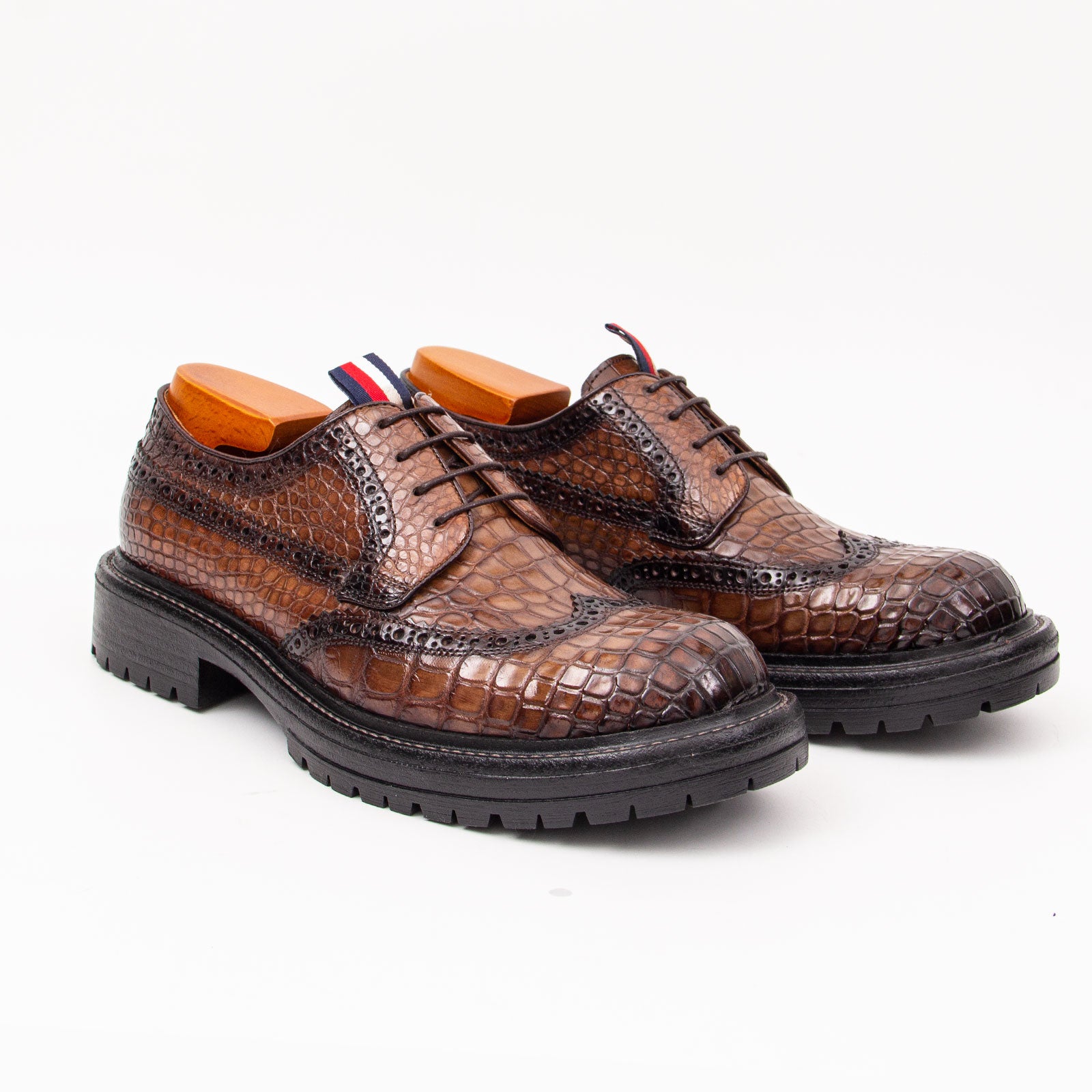 Oxford-Schuhe aus Alligatorleder