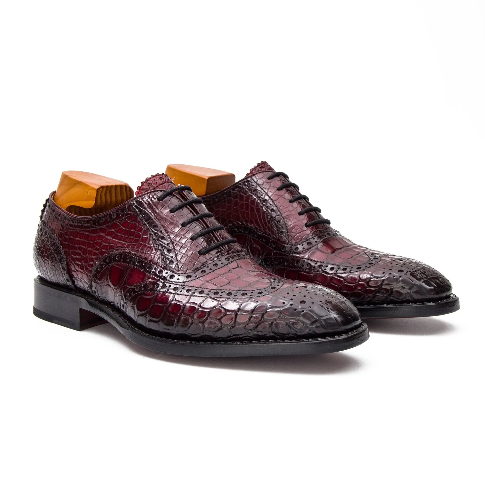 Nile crocodile leather Goodyear crafts Oxford shoes DIVINCH