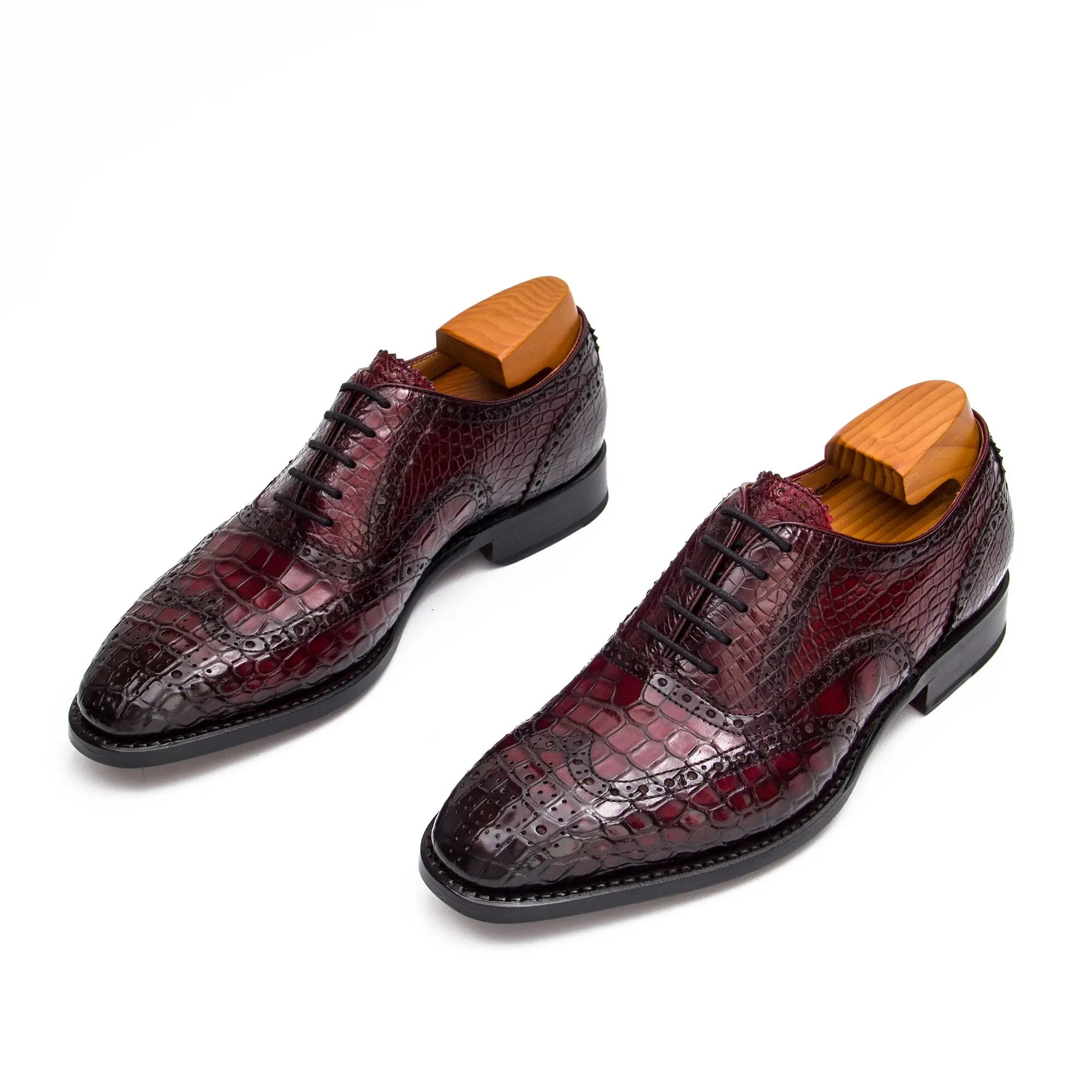 Nile crocodile leather Goodyear crafts Oxford shoes DIVINCH