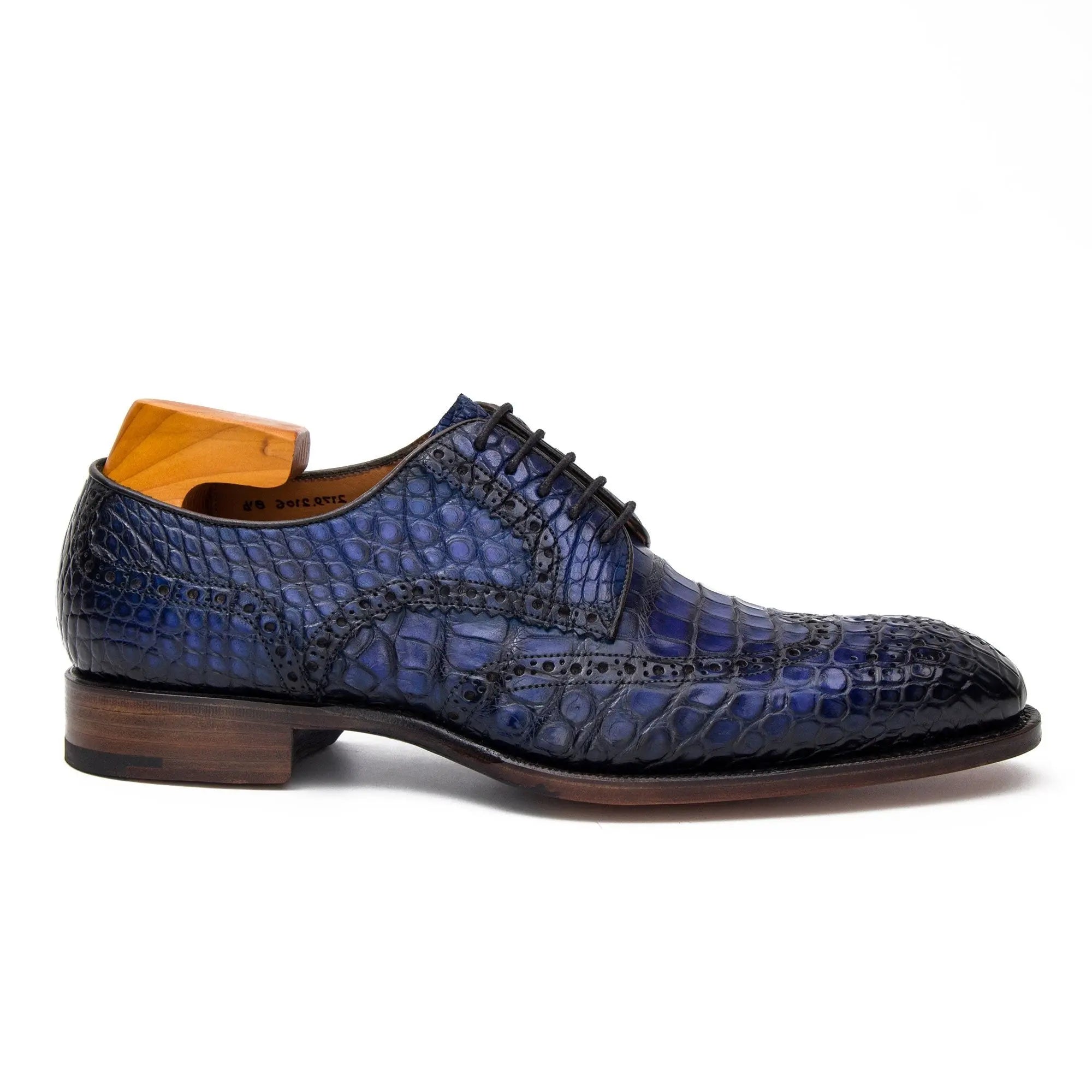 Nile crocodile leather Goodyear crafts derby shoes 21792106 - Divinch