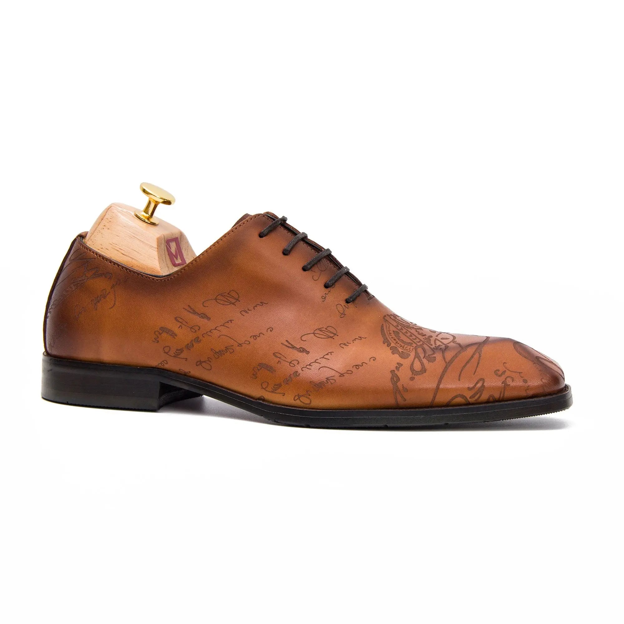 British carved brogue men's Oxford shoes D68877 DIVINCH