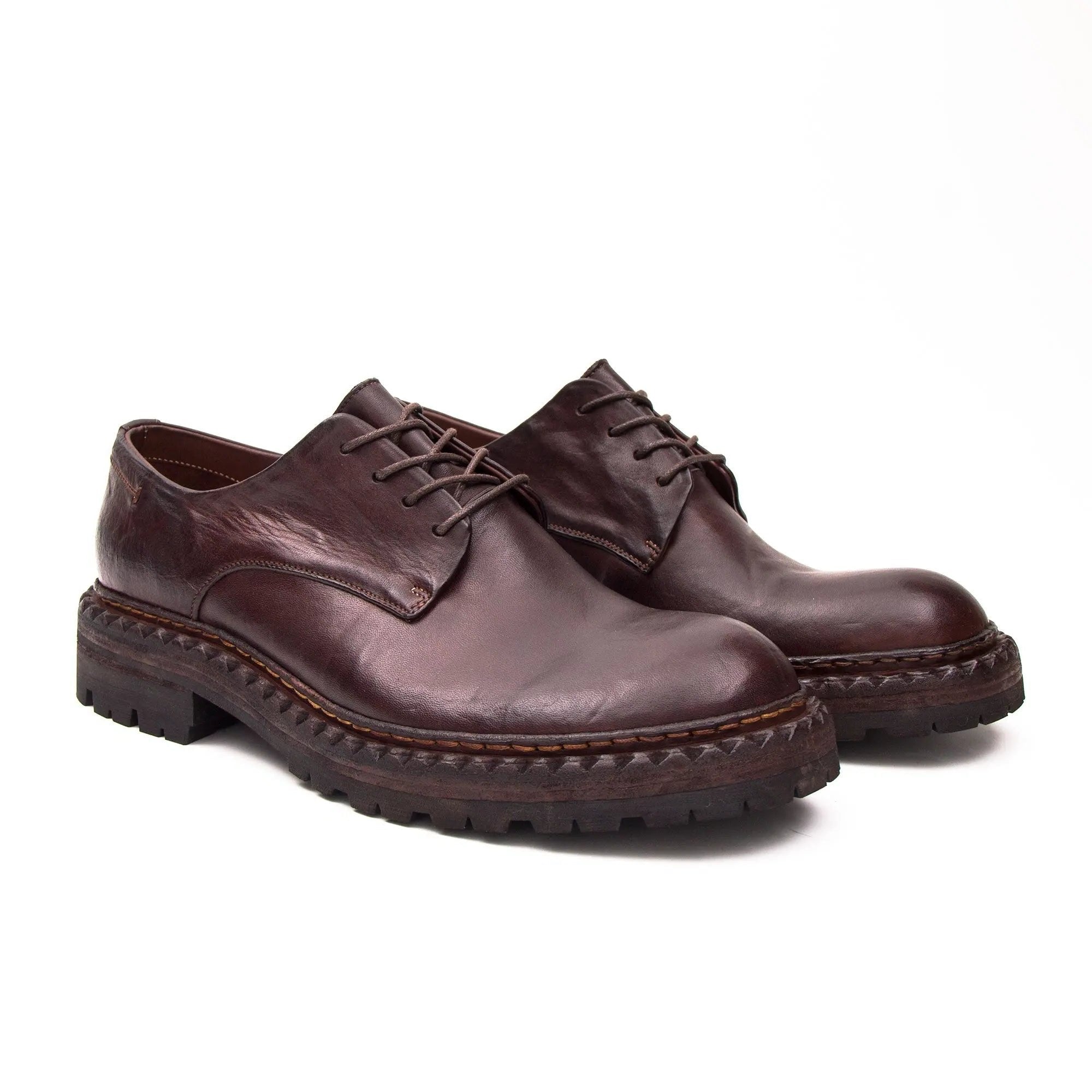 Men’s Goodyear Welted Shoes Washed Leather with Cowhide Lining DIVINCH