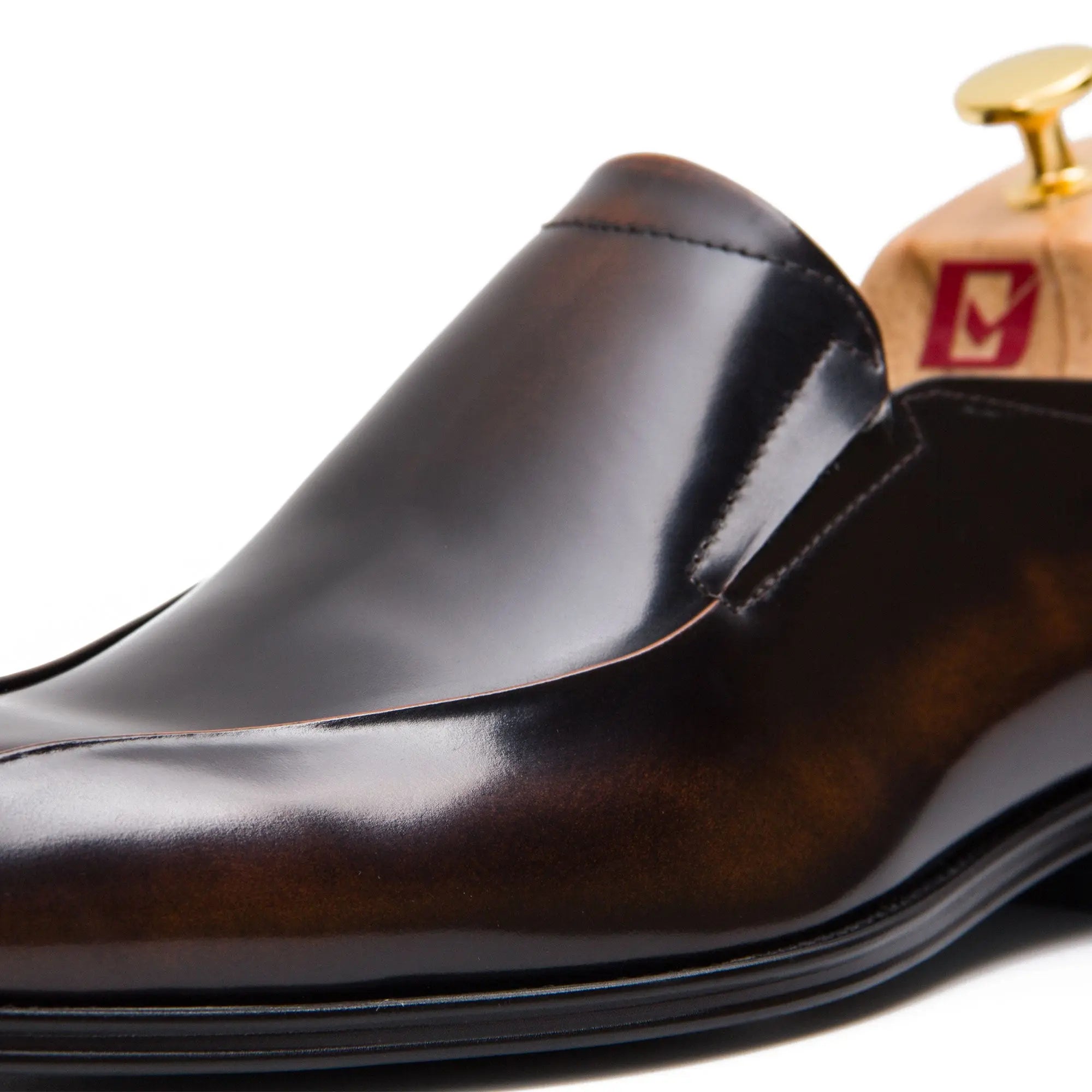 Brown leather loafers men - Divinch