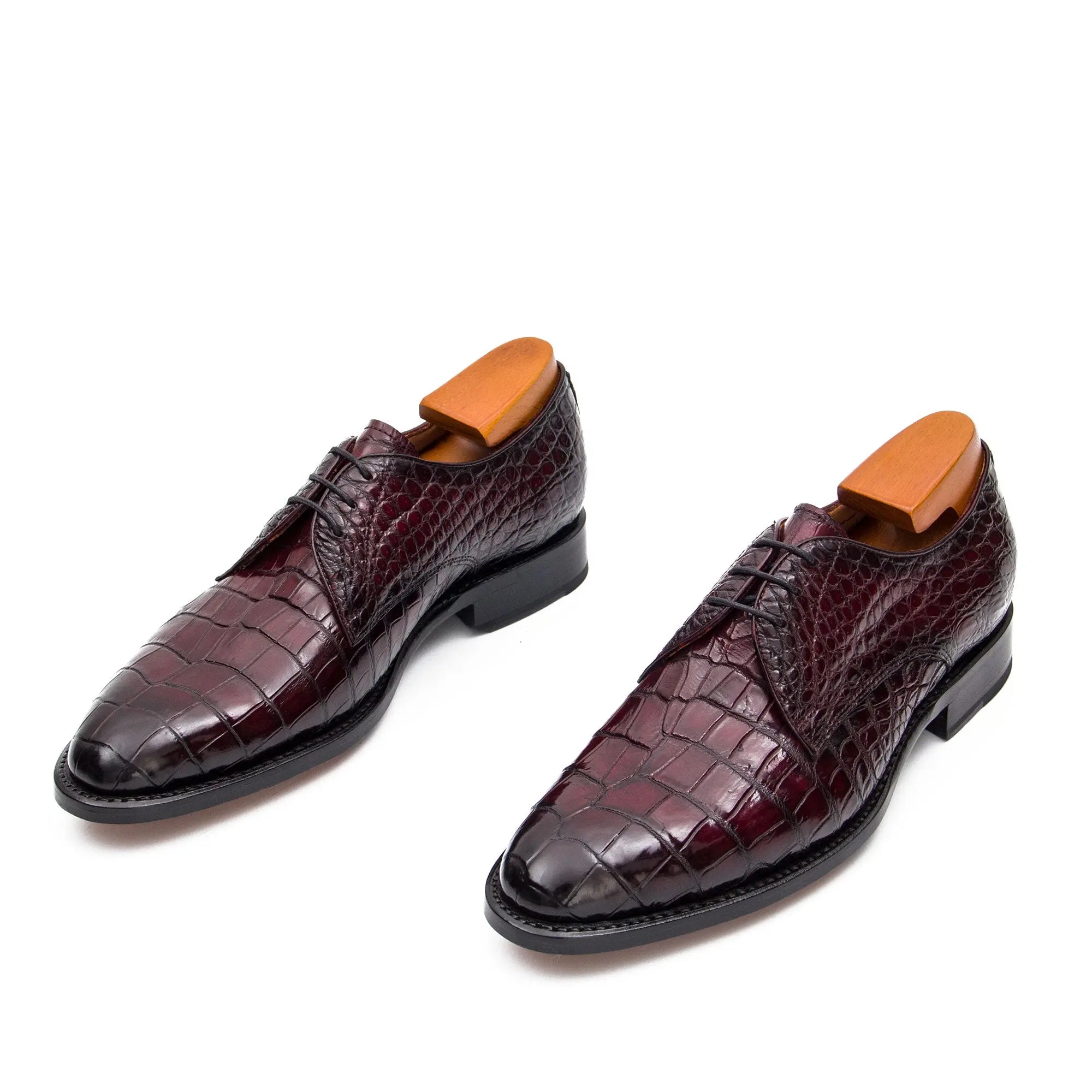 Nile crocodile leather Goodyear crafts derby shoes 54348610 - Divinch