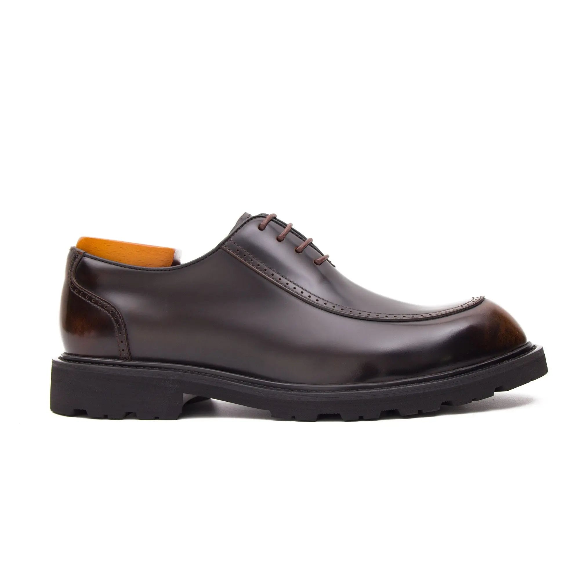 Premium Film-Coated Side Leather Derby Shoes D23697 DIVINCH