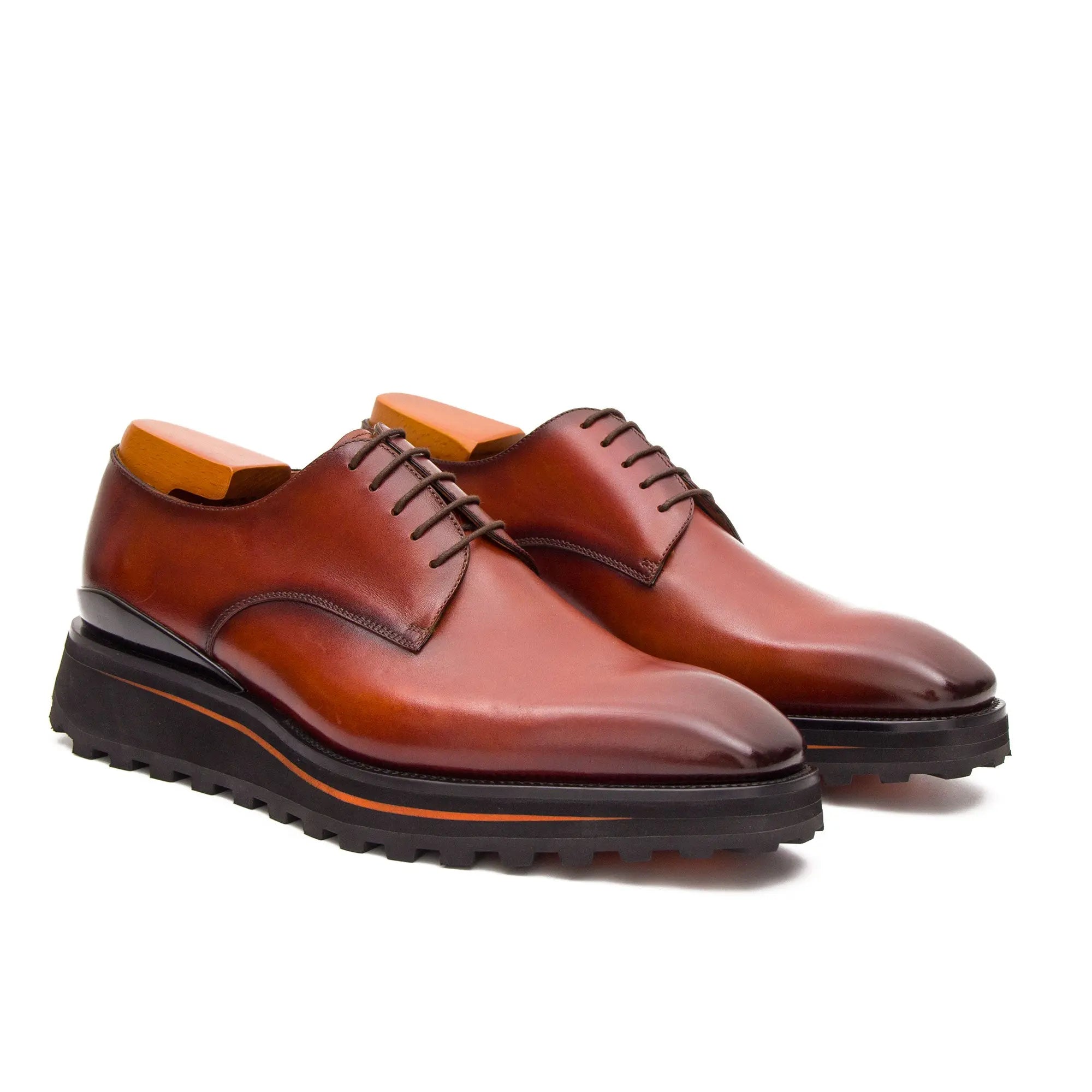 Calf leather business dress derby shoes - Divinch