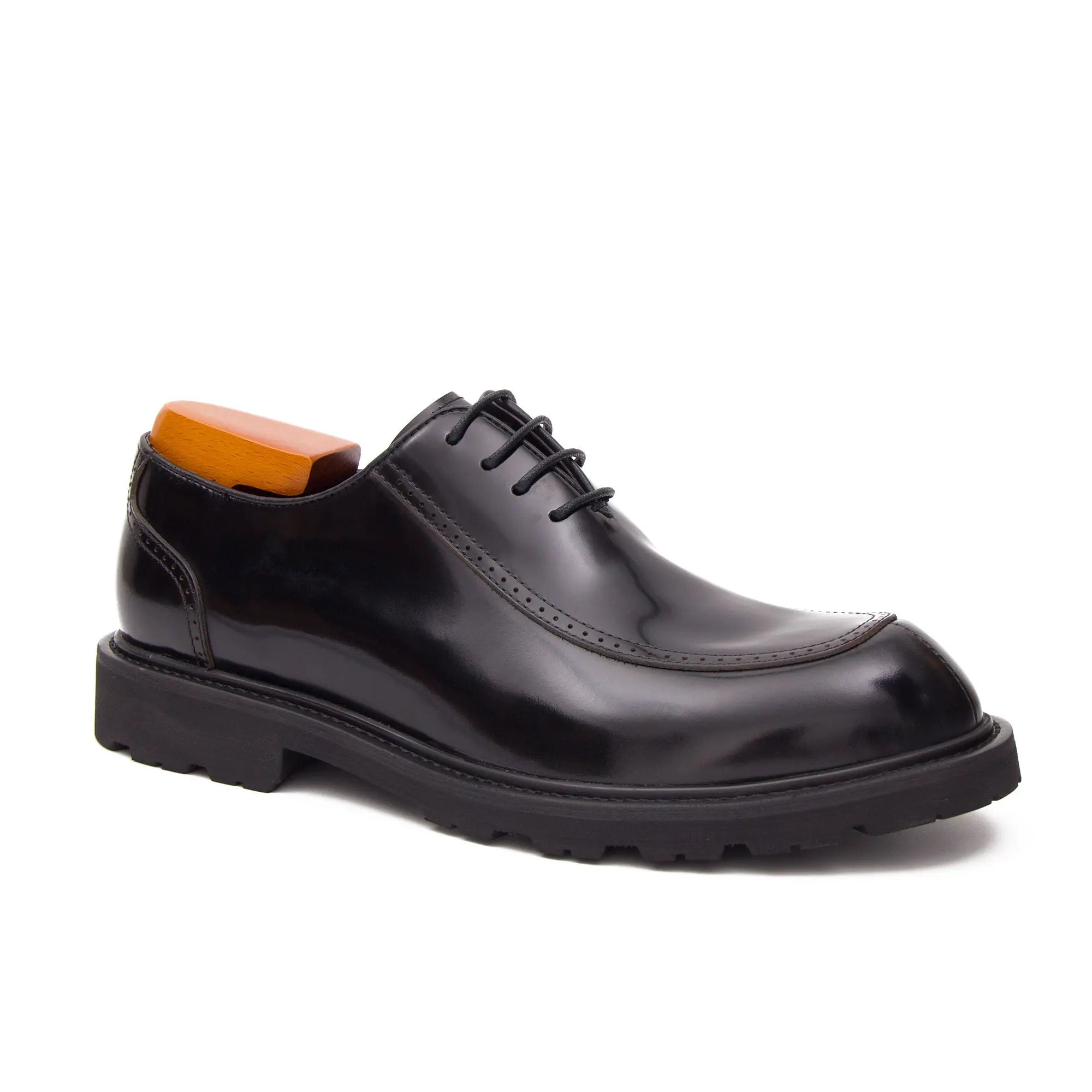 Premium Film-Coated Side Leather Derby Shoes D23697 DIVINCH