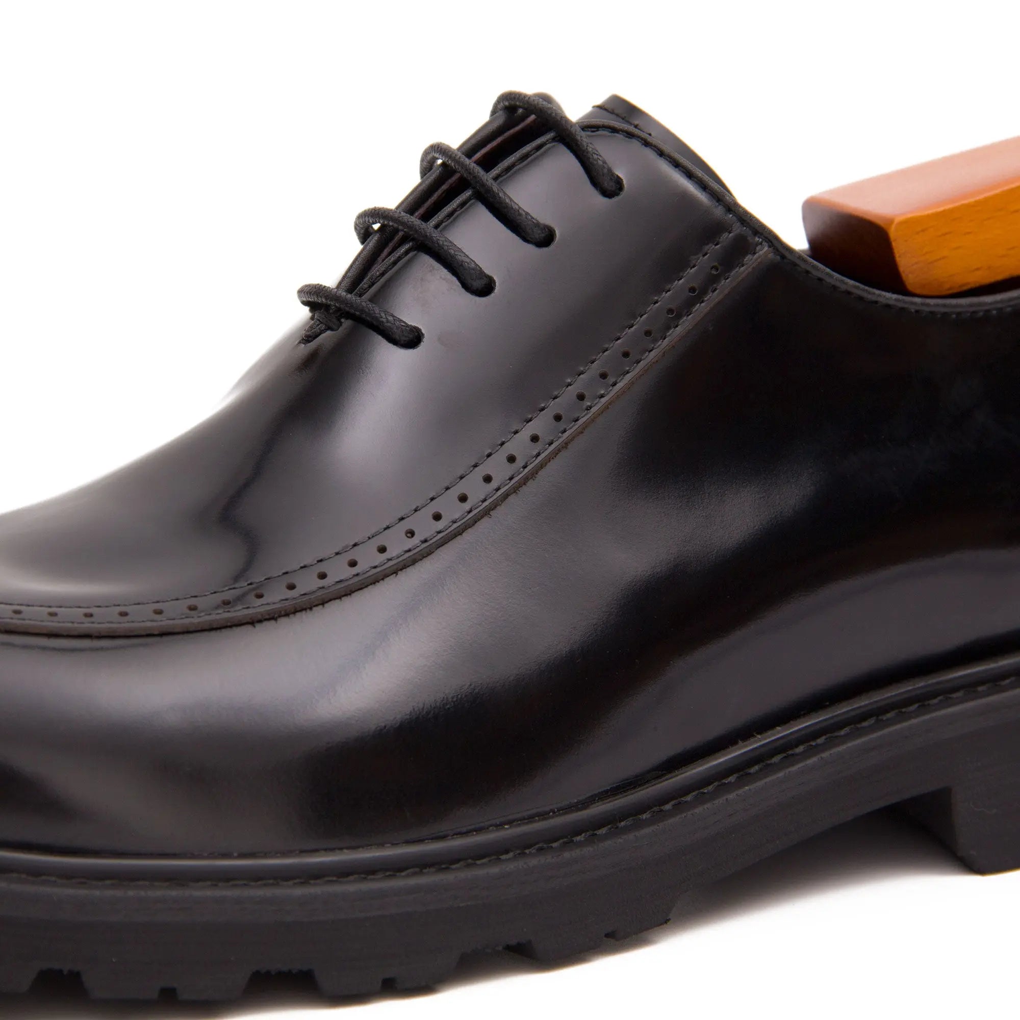 Premium Film-Coated Side Leather Derby Shoes D23697 DIVINCH