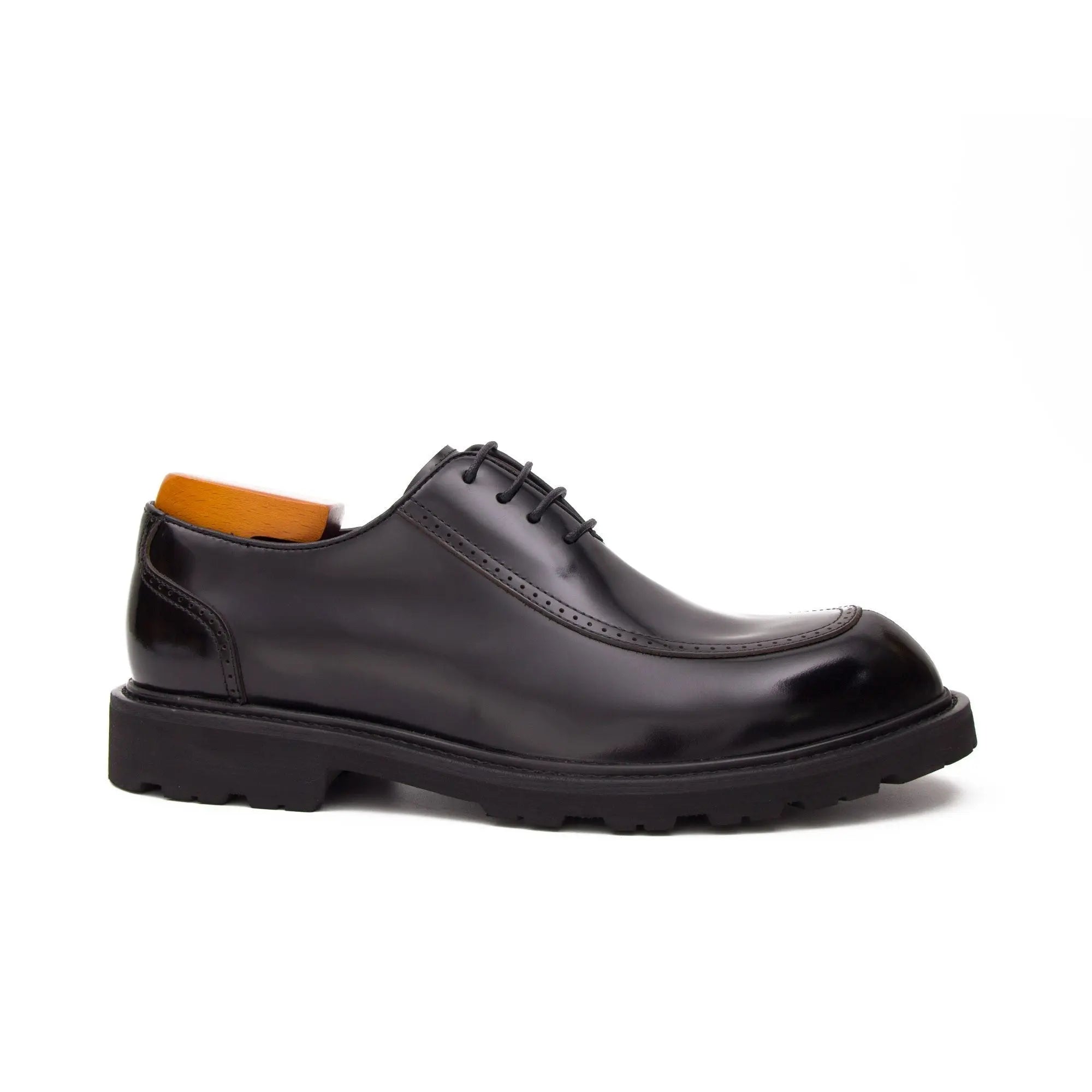 Premium Film-Coated Side Leather Derby Shoes D23697 DIVINCH