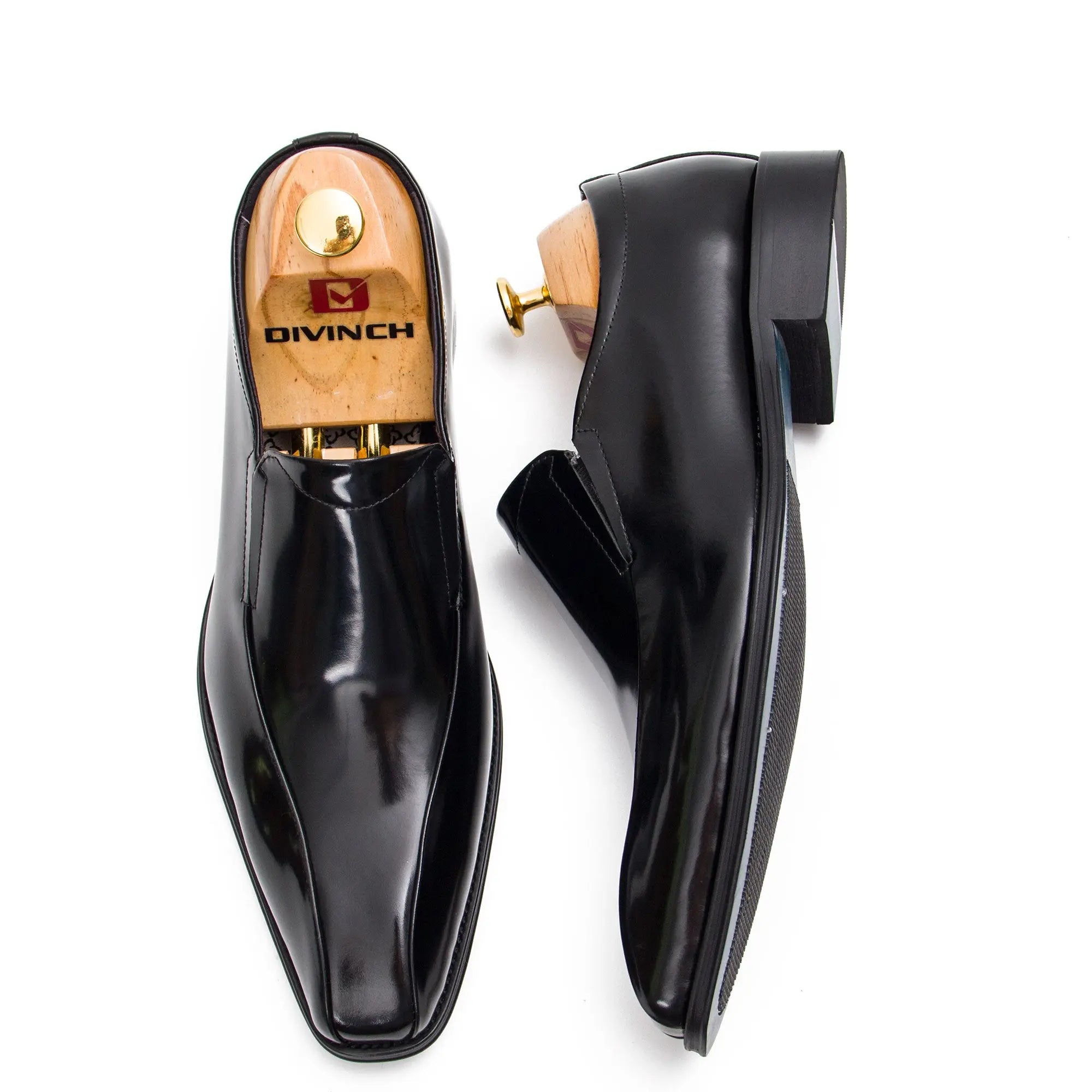 Brown leather loafers men - Divinch