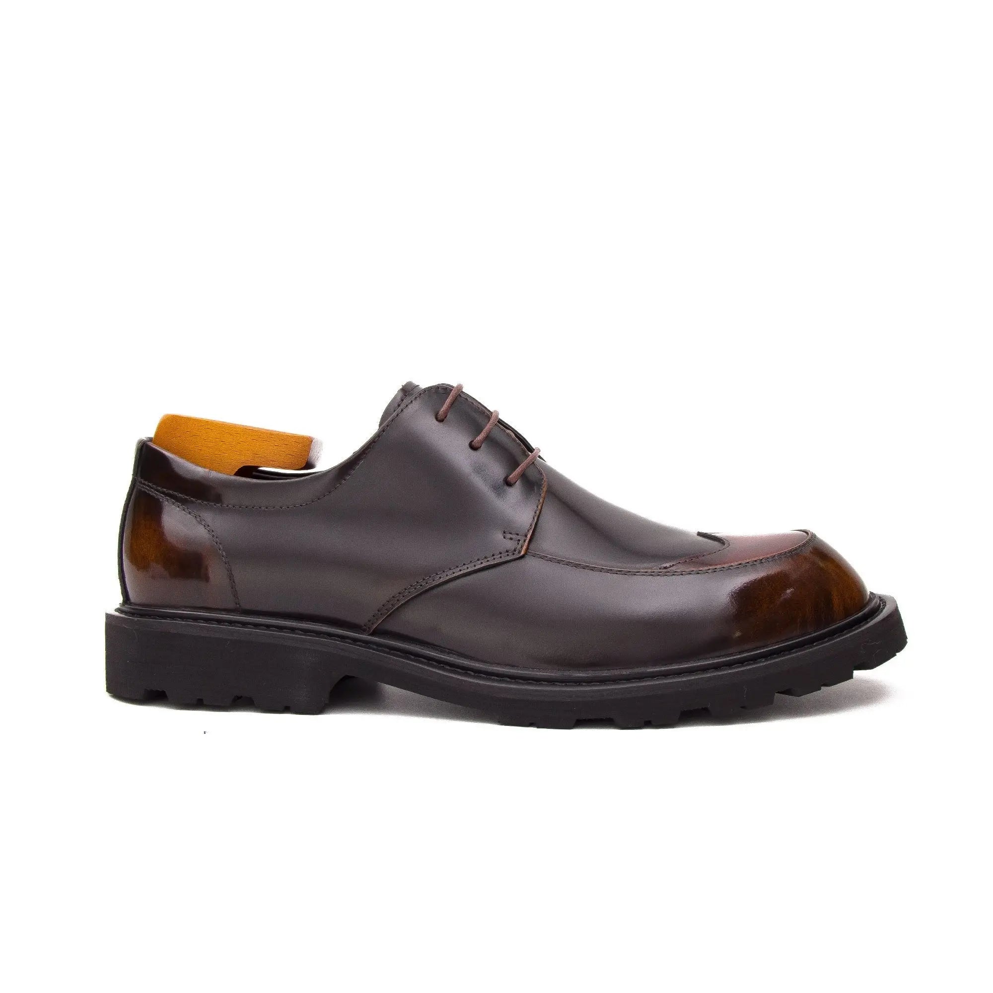 Premium Film-Coated Side Leather Derby Shoes D23696 DIVINCH