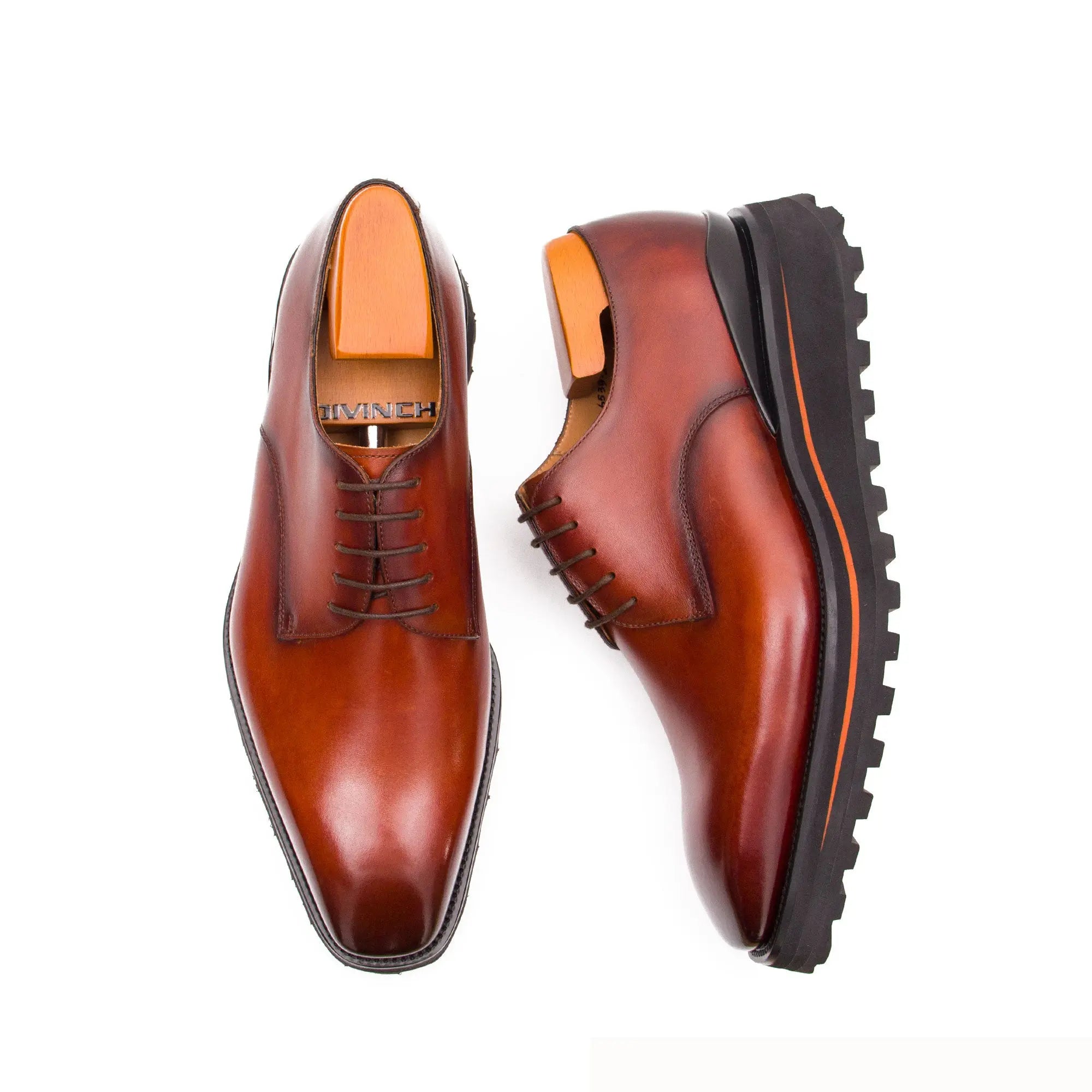 Calf leather business dress derby shoes - Divinch