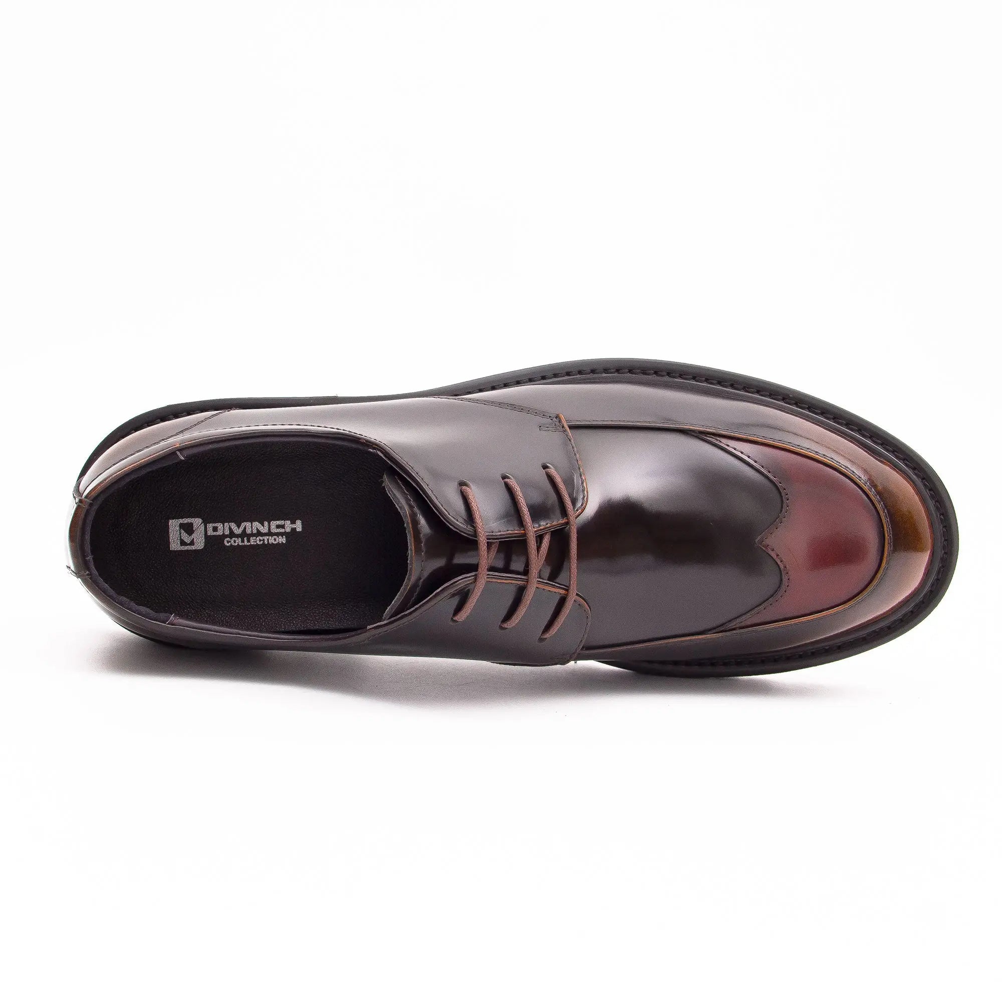 Premium Film-Coated Side Leather Derby Shoes D23696 DIVINCH