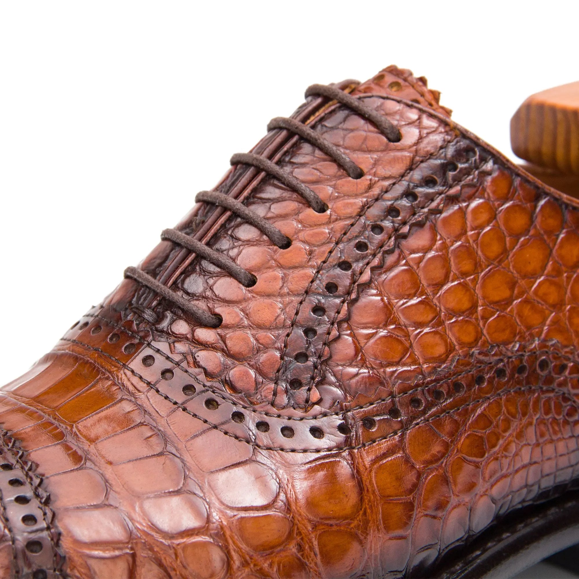 Nile crocodile leather Goodyear crafts Oxford shoes 28172001 - Divinch