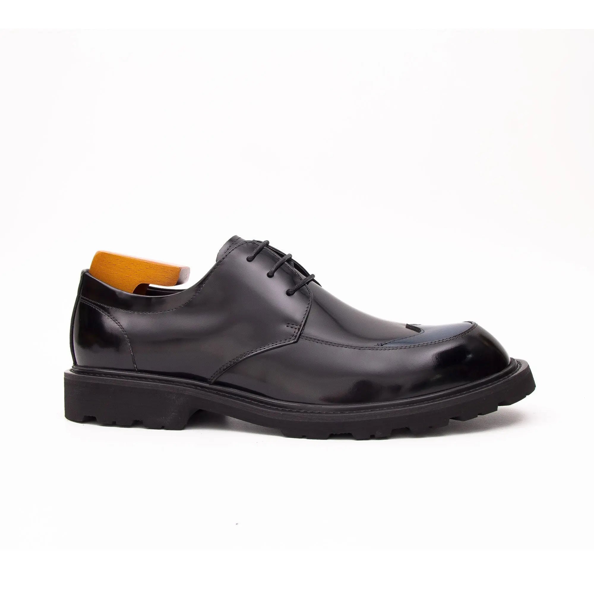 Premium Film-Coated Side Leather Derby Shoes D23696 DIVINCH