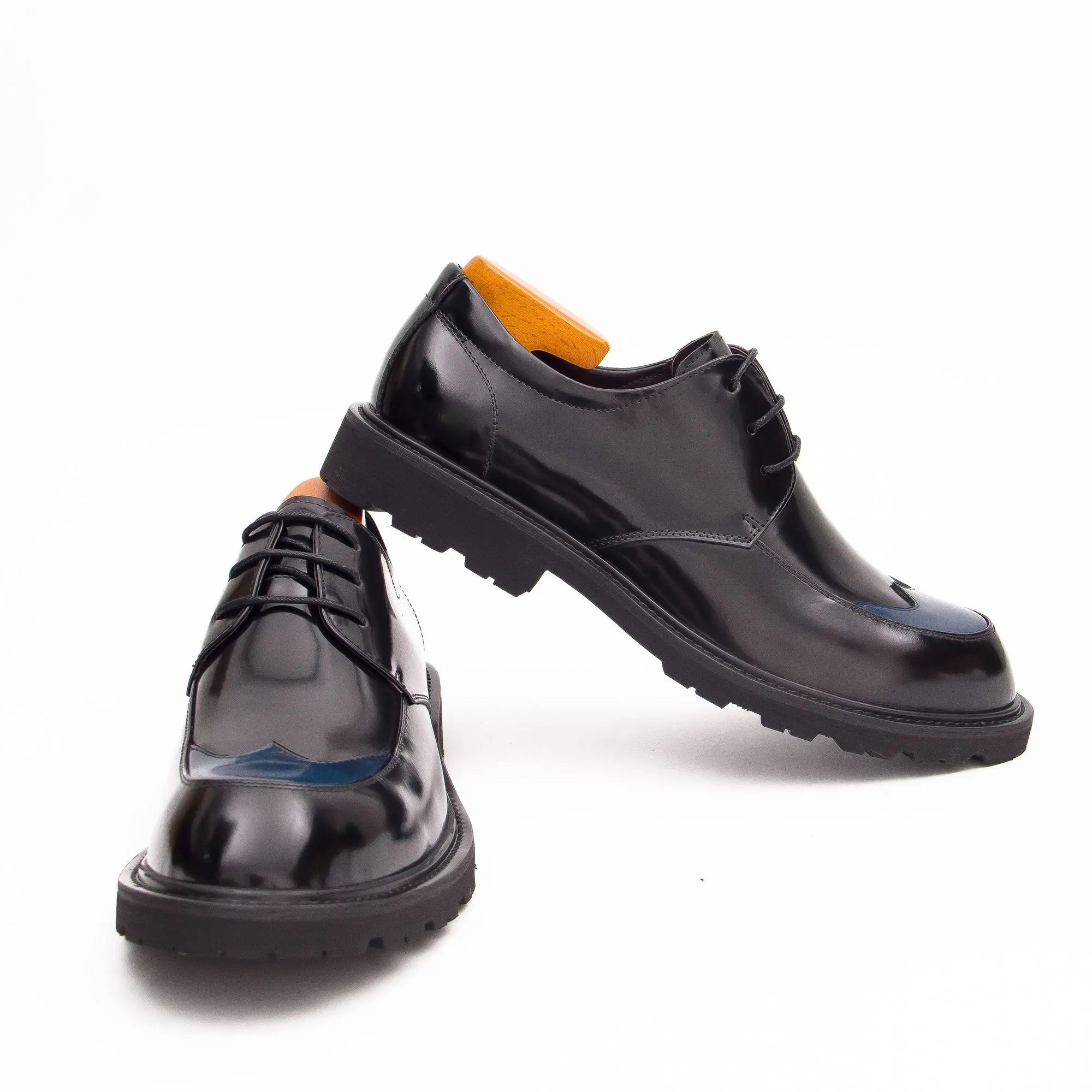 Premium Film-Coated Side Leather Derby Shoes D23696 DIVINCH