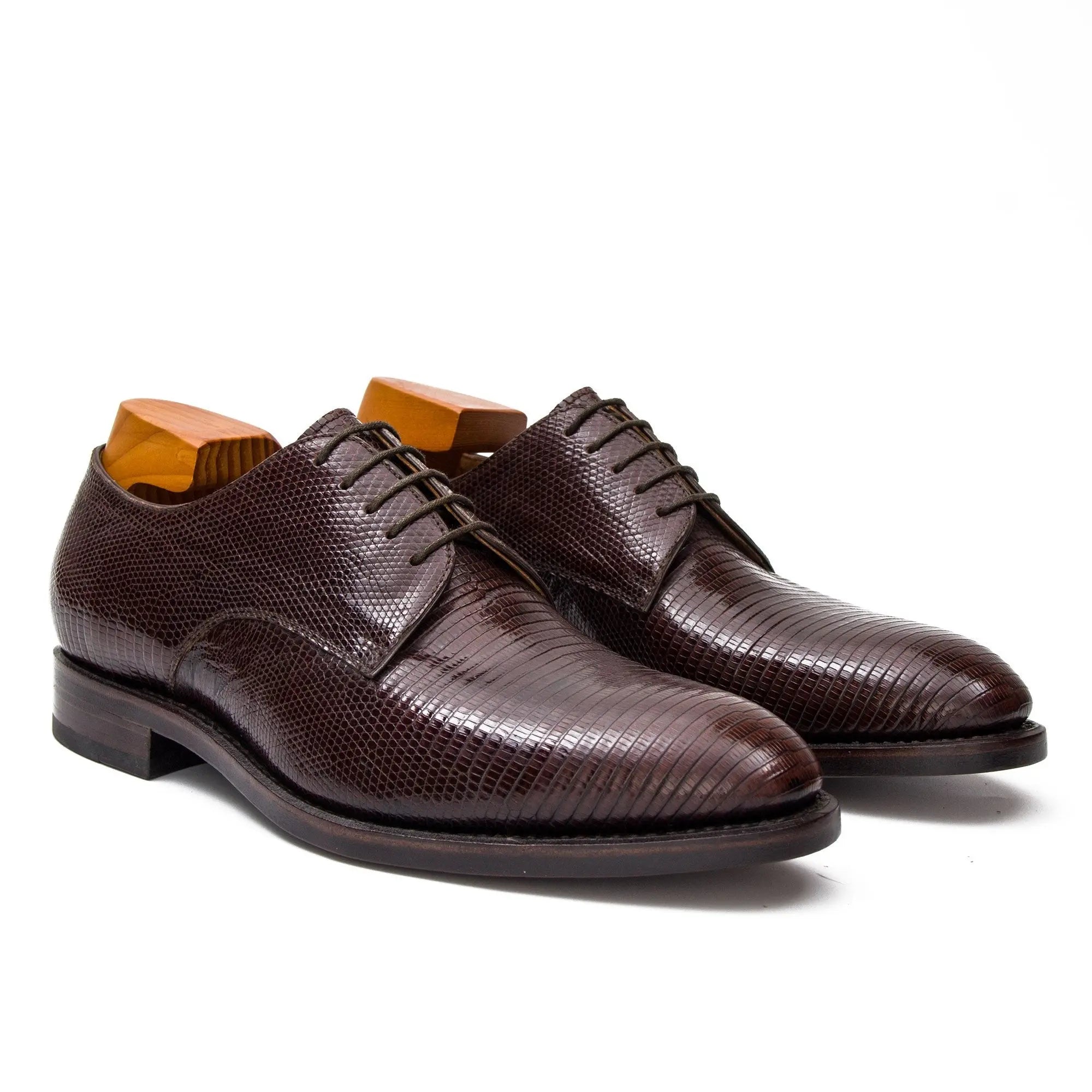 Lizard leather Goodyear Derby shoes 15728648 - Divinch