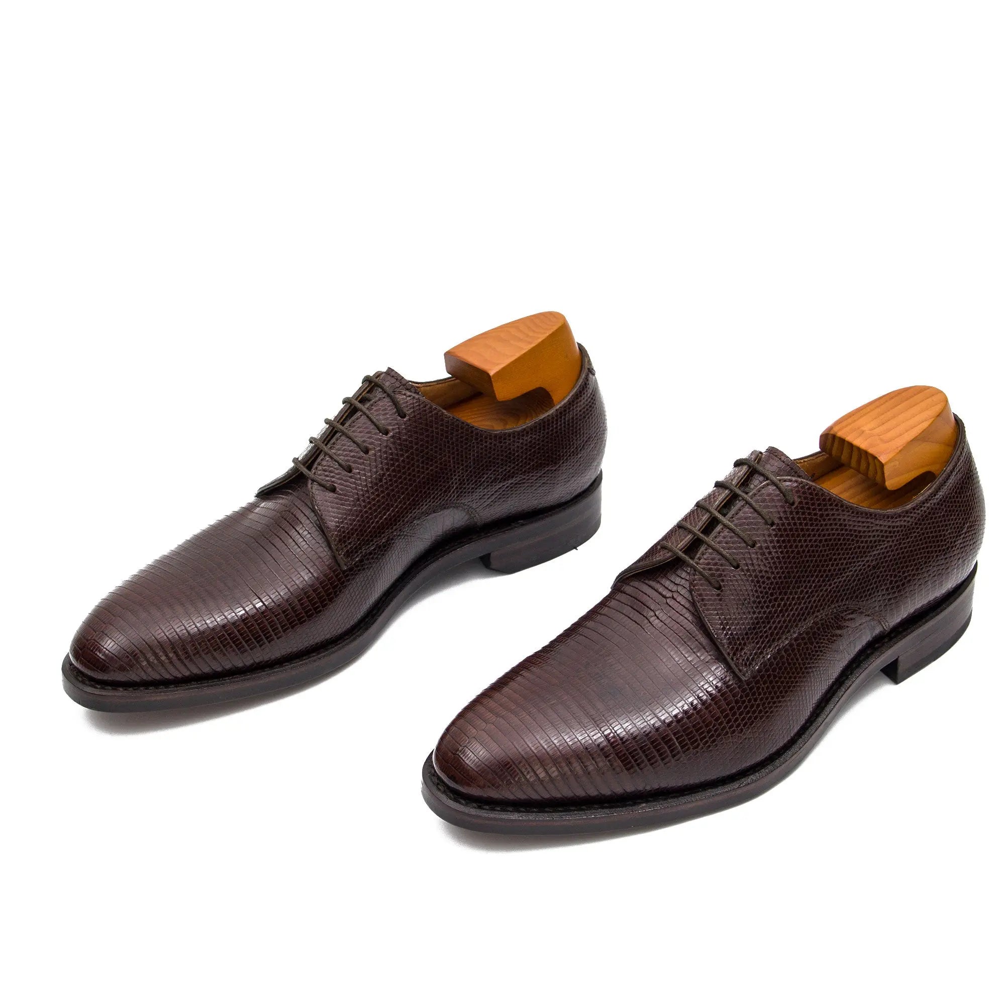 Lizard leather Goodyear Derby shoes 15728648 - Divinch