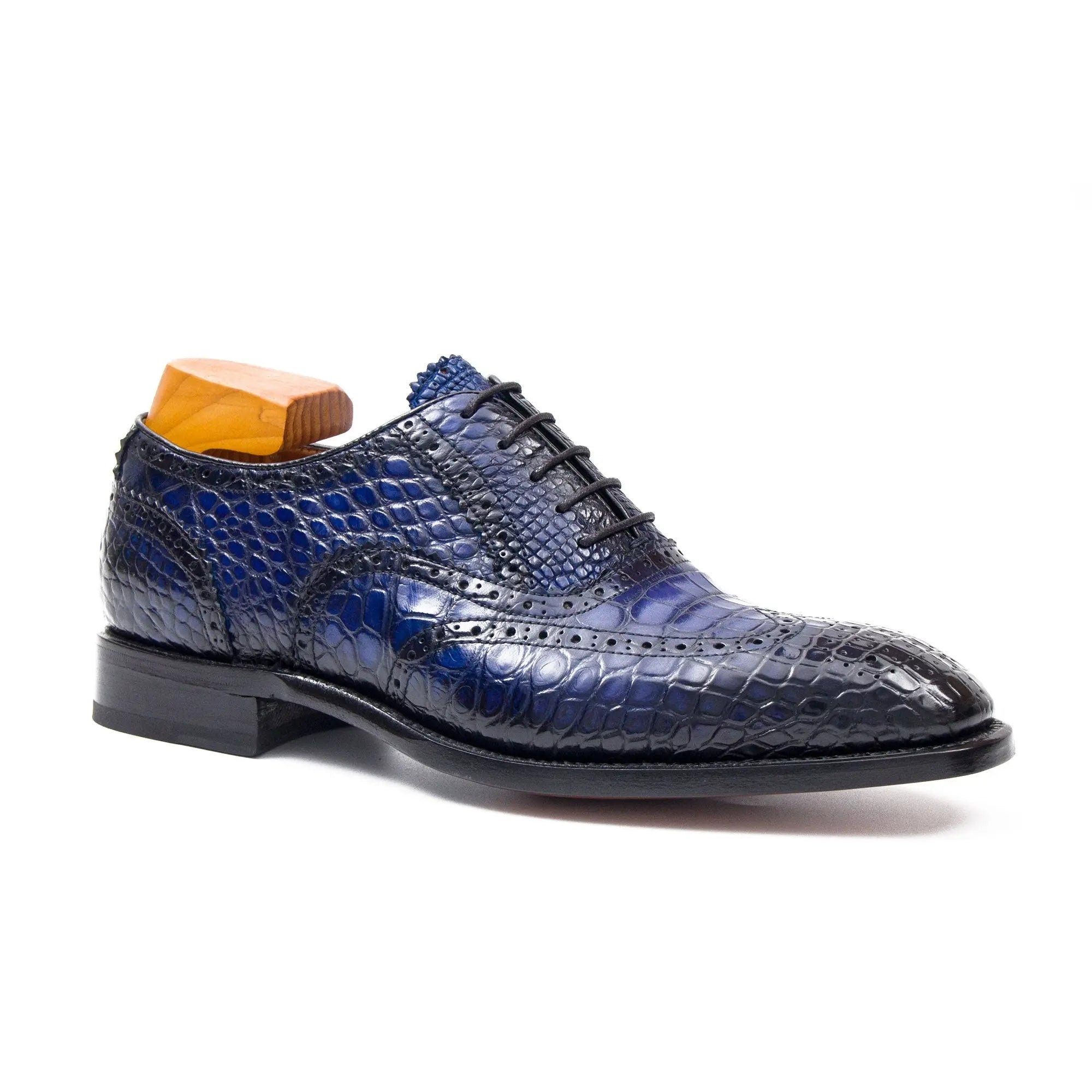 Nile crocodile leather Goodyear crafts Oxford shoes DIVINCH