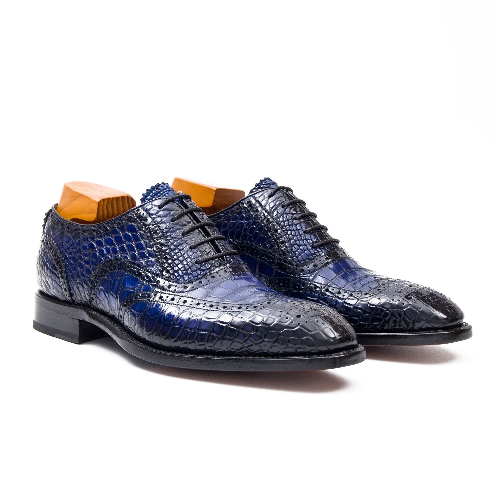 Nile crocodile leather Goodyear crafts Oxford shoes DIVINCH