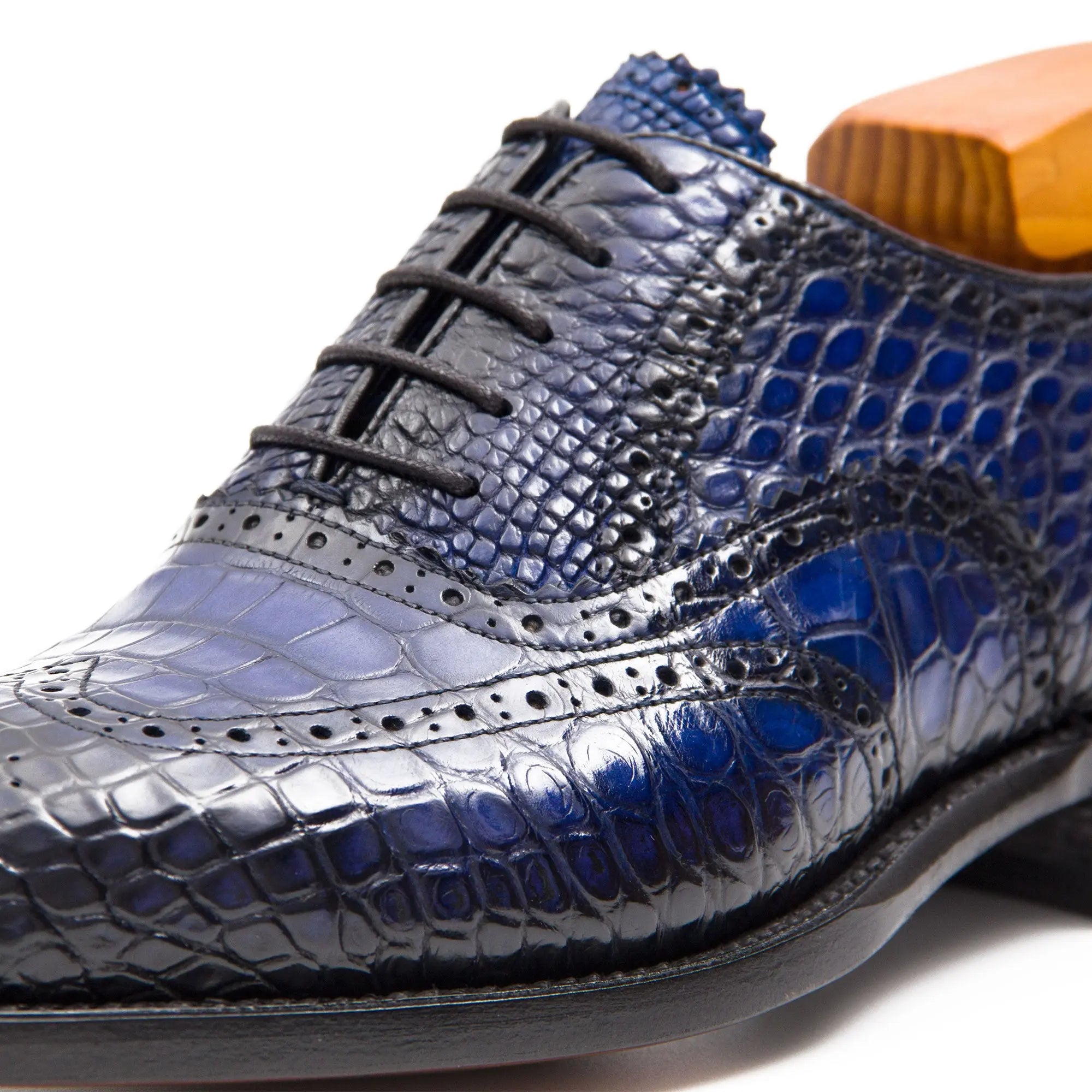 Nile crocodile leather Goodyear crafts Oxford shoes DIVINCH