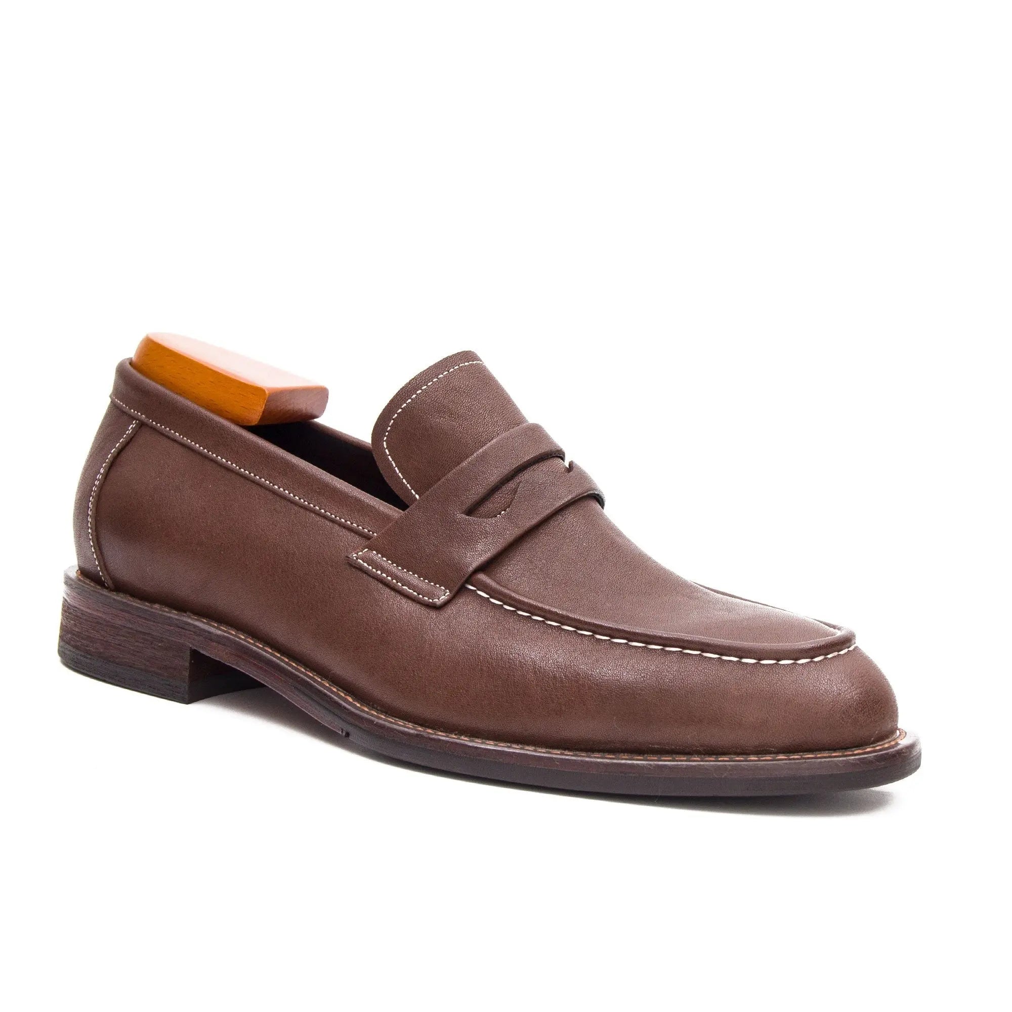 Hand Washed Leather LOAFERS Shoes 23098 - Divinch