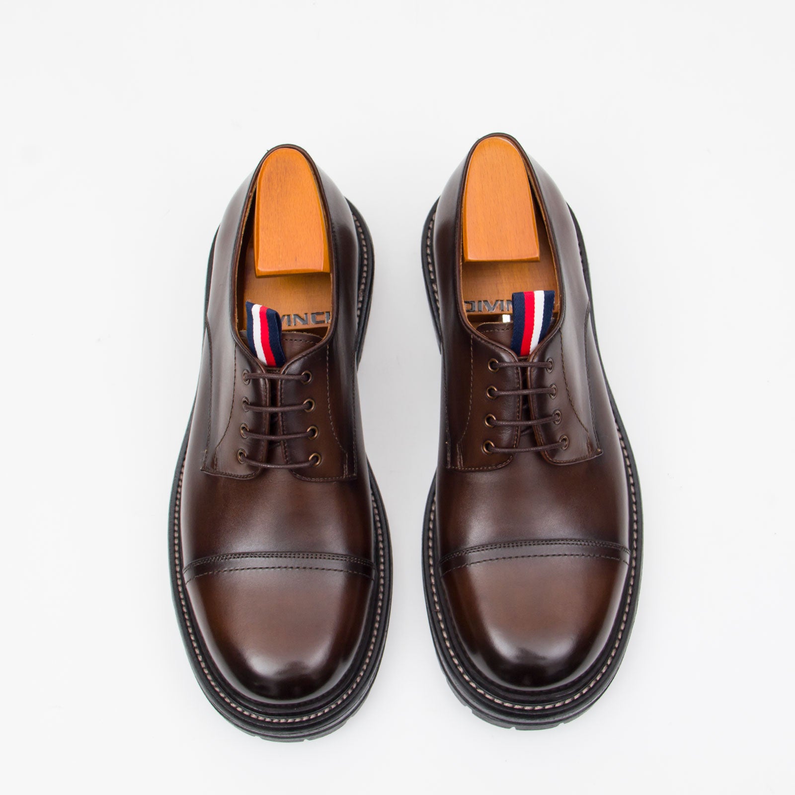 Big Cap Toe Derby shoes