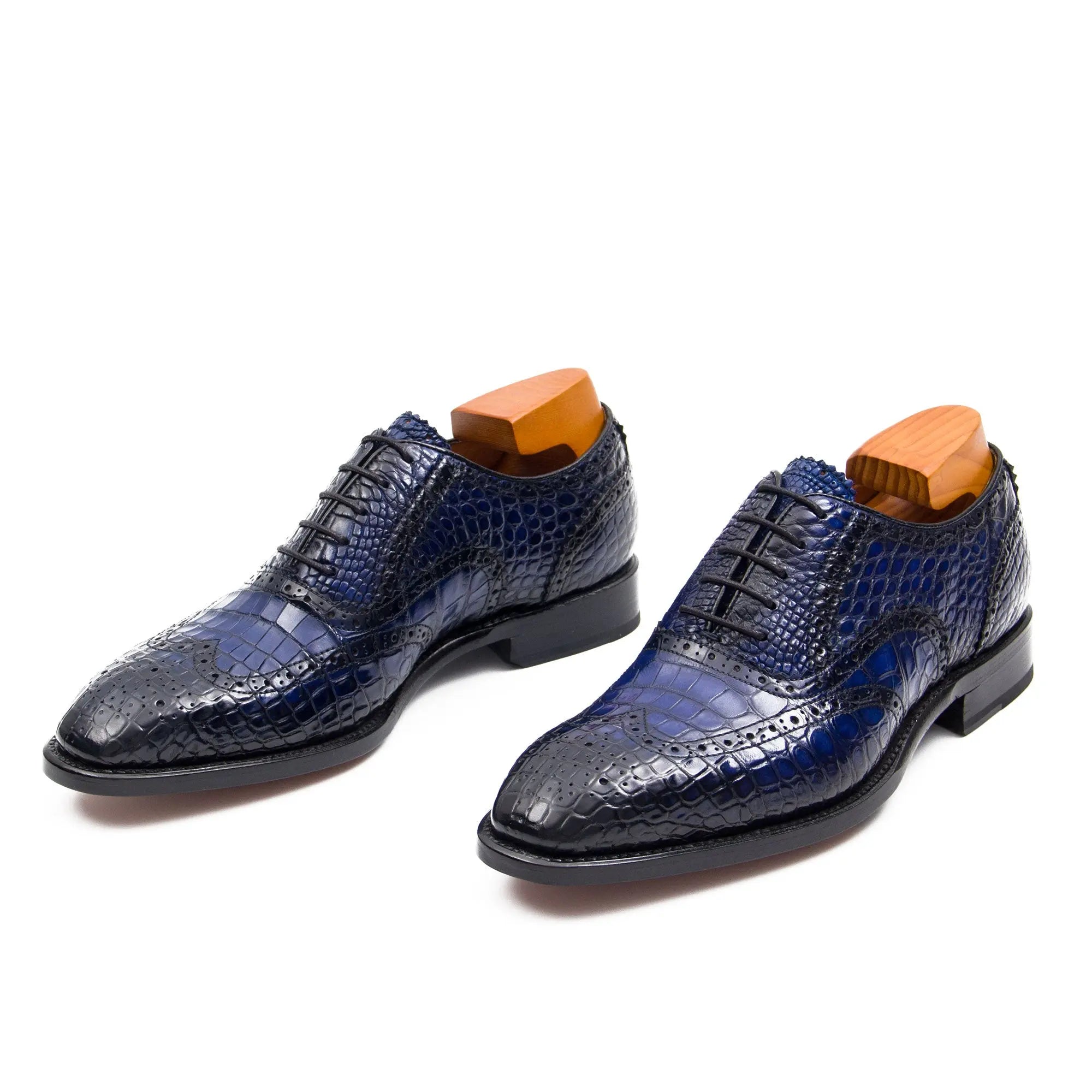 Nile crocodile leather Goodyear crafts Oxford shoes DIVINCH