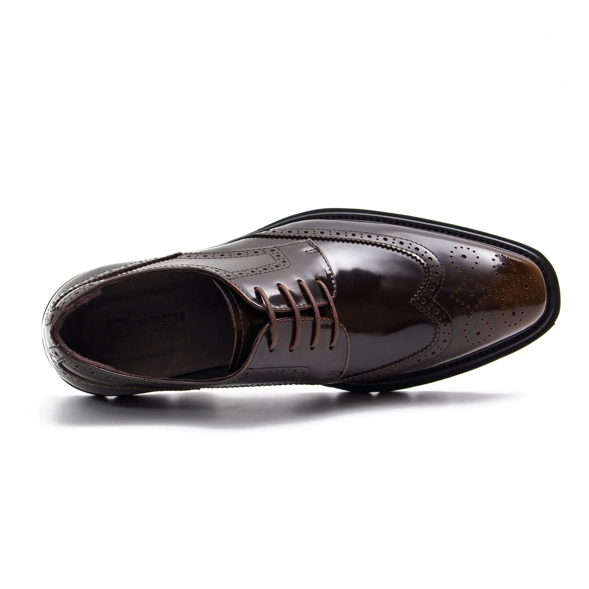 Black derby brogue shoes - Divinch