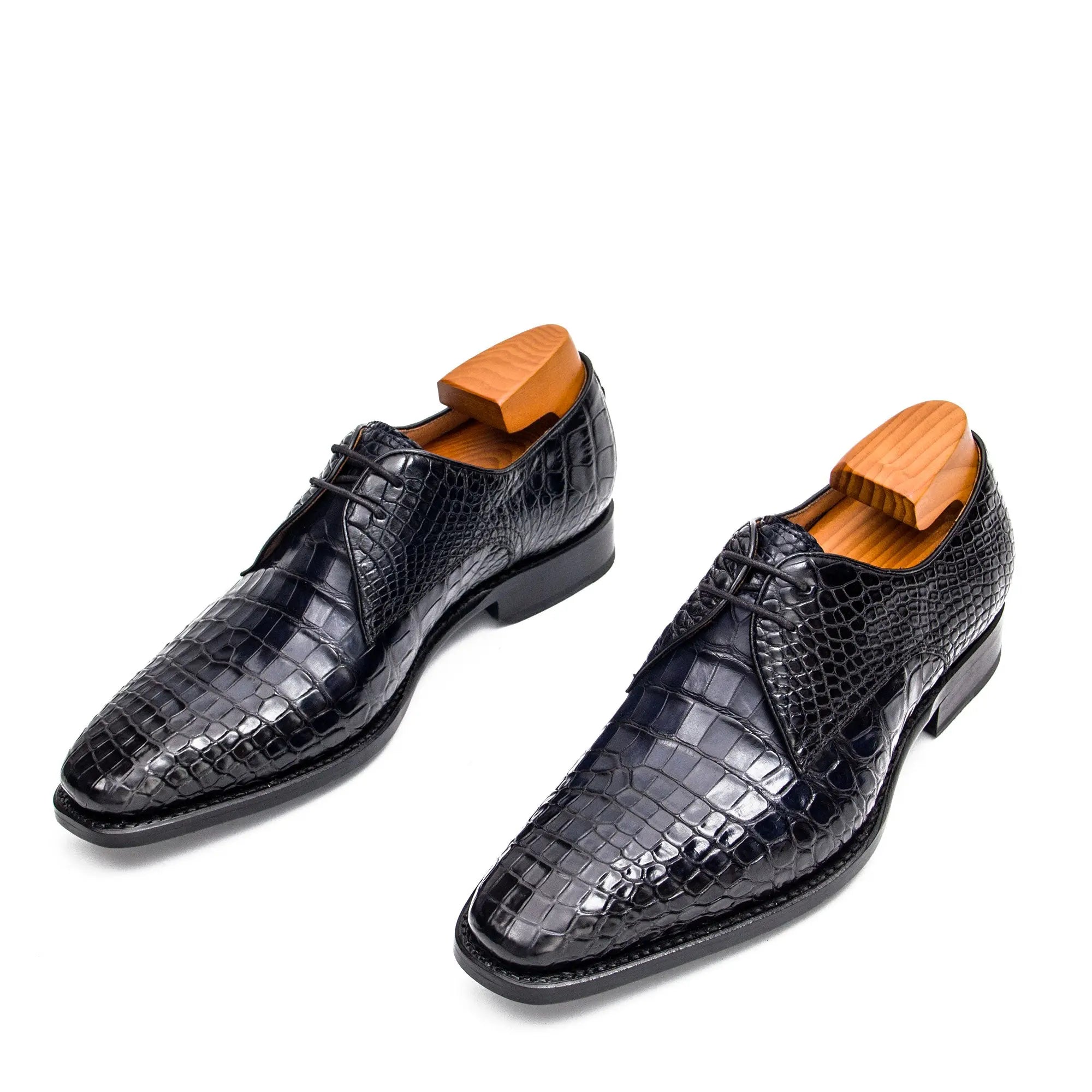 Nile crocodile leather Goodyear crafts derby shoes 63478824 - Divinch