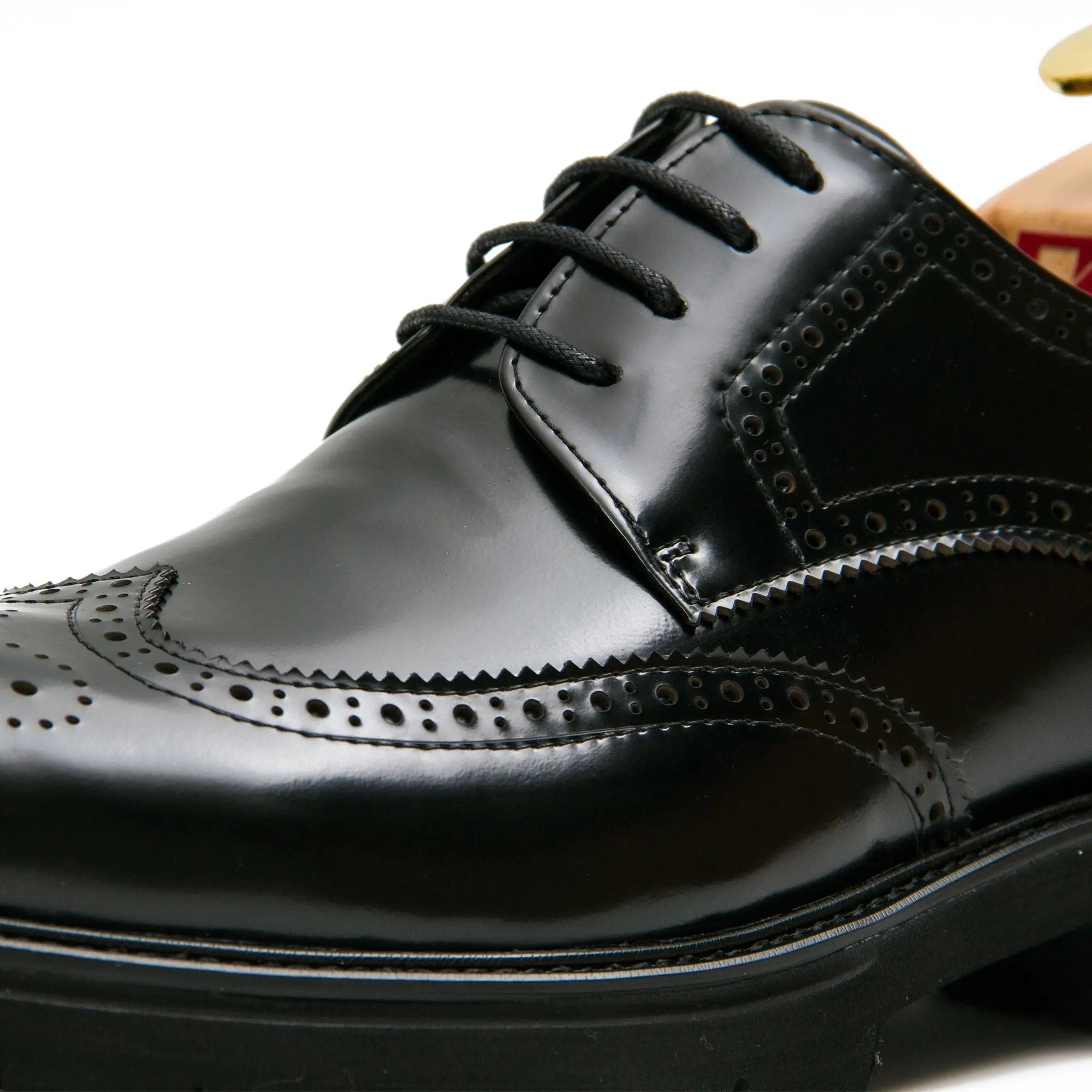 Black derby brogue shoes - Divinch