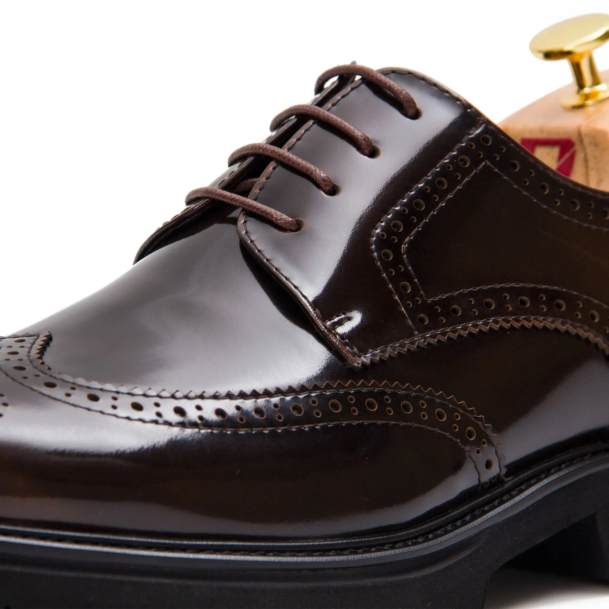 Black derby brogue shoes - Divinch