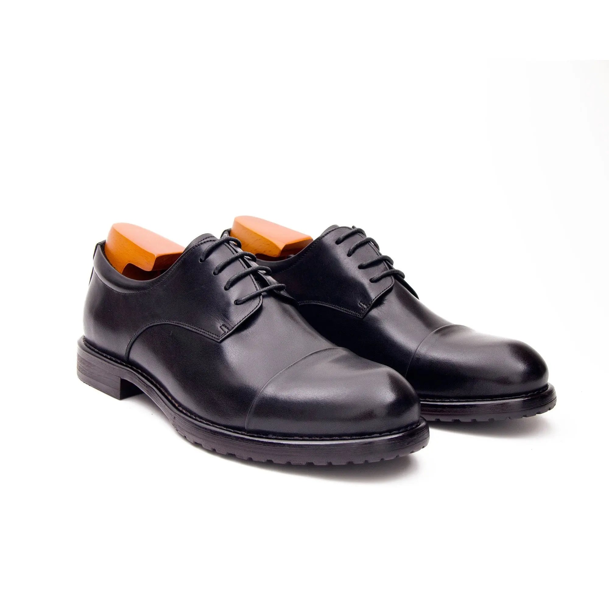 Hand Washed Leather Derby Shoes 9165-3 - Divinch