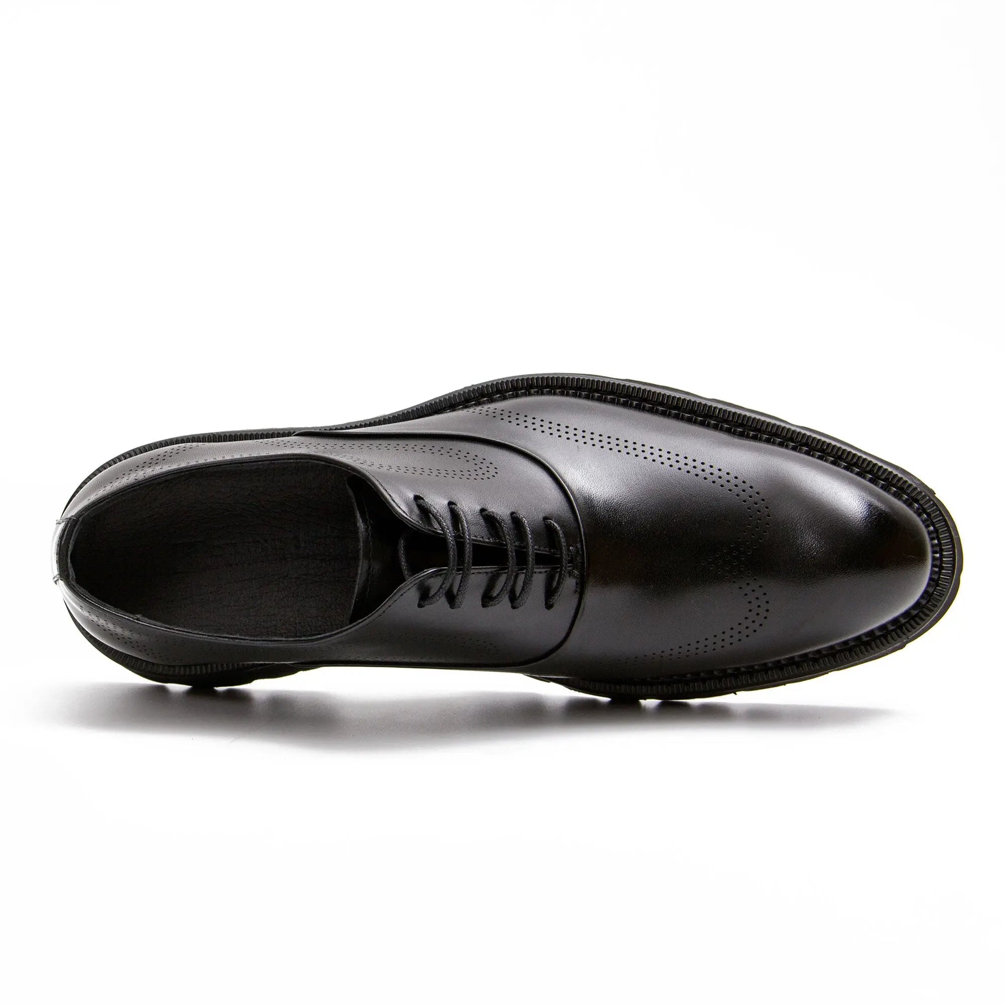 Black thick sole oxford shoes - Divinch